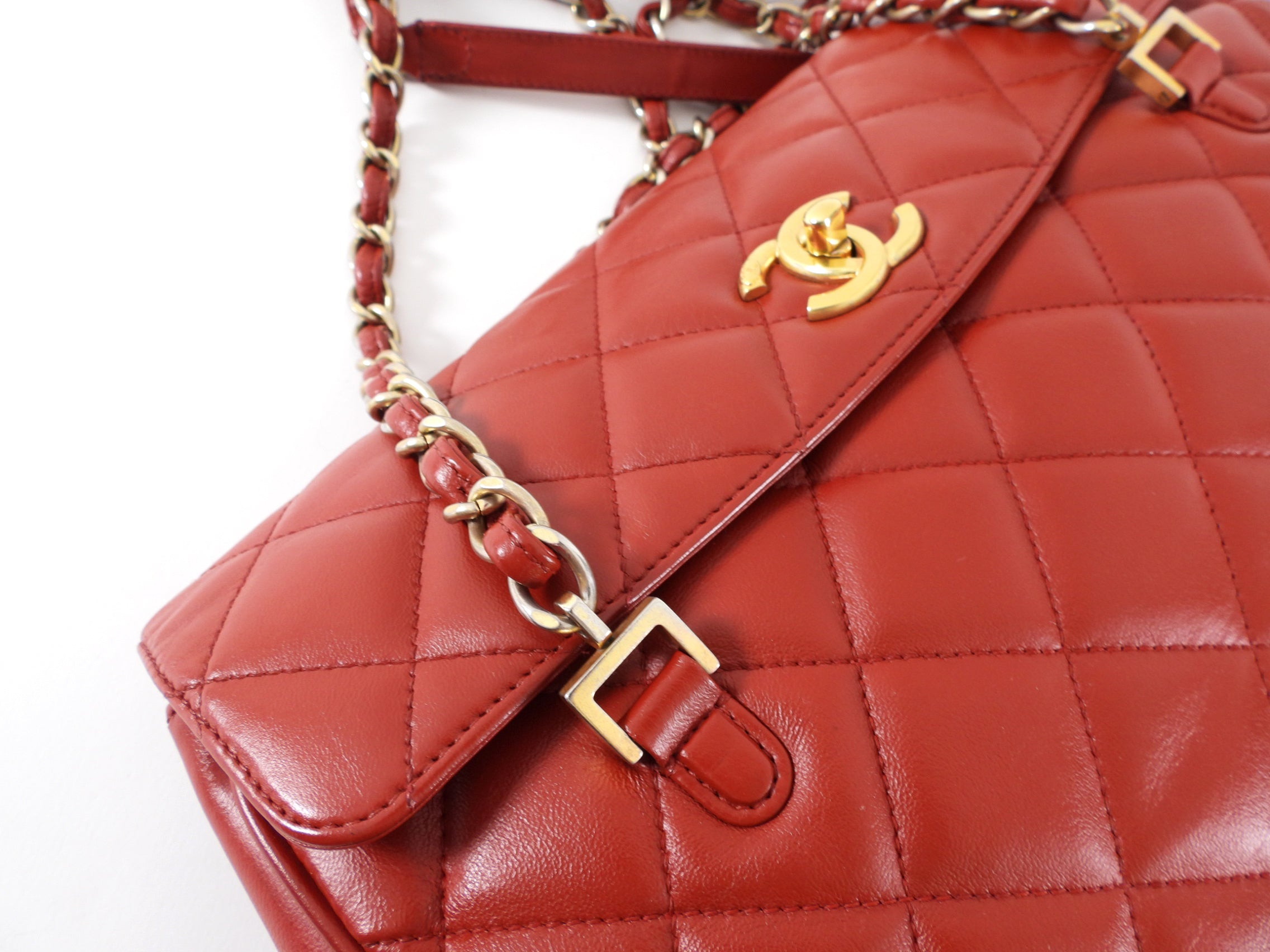 Chanel Dark Red Quilted Leather Misia Flap Shoulder Bag - Luxury Designer Handbag for Women, Perfect for Parties, Dating & Special Occasions