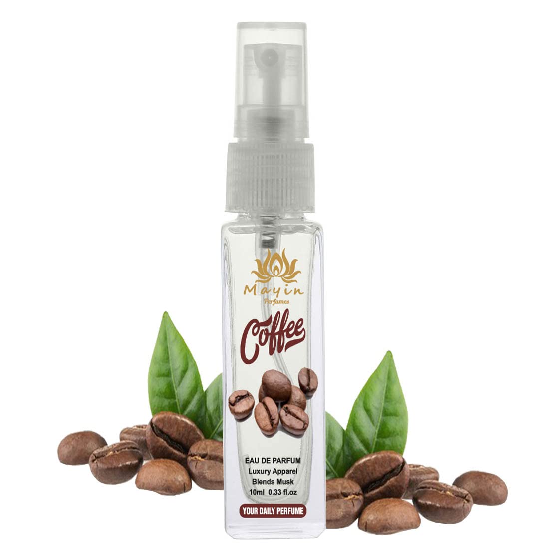 Mayin Coffee Eau De Parfum - Unisex Fragrance Spray for Men & Women | 10ml Travel Size Pocket Perfume | Perfect for Daily Wear, Office & Date Nights
