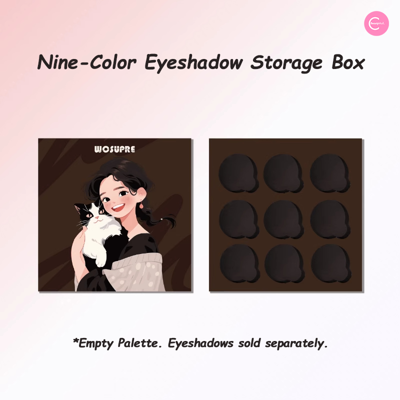 WOSUPRE Chameleon All-In-One DIY Eyeshadow Palette - Customizable Makeup Kit for Professional & Everyday Use - Perfect for Travel, Parties, and Creative Looks