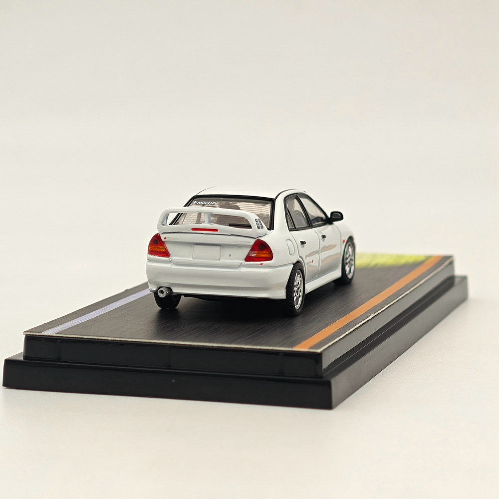 1/64 Mitsubishi Lancer Evolution IV RS Initial D White Diecast Model Car - Limited Edition Collectible for Anime Fans & Car Enthusiasts - Perfect for Display, Gifts & Racing Scenes