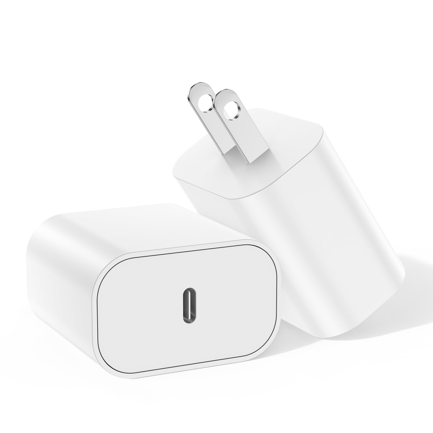 20W USB C Wall Charger Block 2-Pack - Super Fast Type C Charging Adapter Brick for iPhone 16/15/14/13/12/11 Series & iPad Air - Perfect for Home, Office & Travel Charging