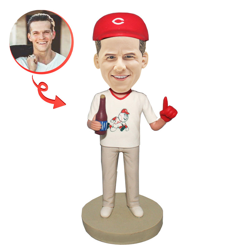 Custom Cincinnati Reds Bobblehead - Personalized MLB Baseball Fan Gift for Men & Women - Perfect for Birthdays, Anniversaries, and Game Day Decor