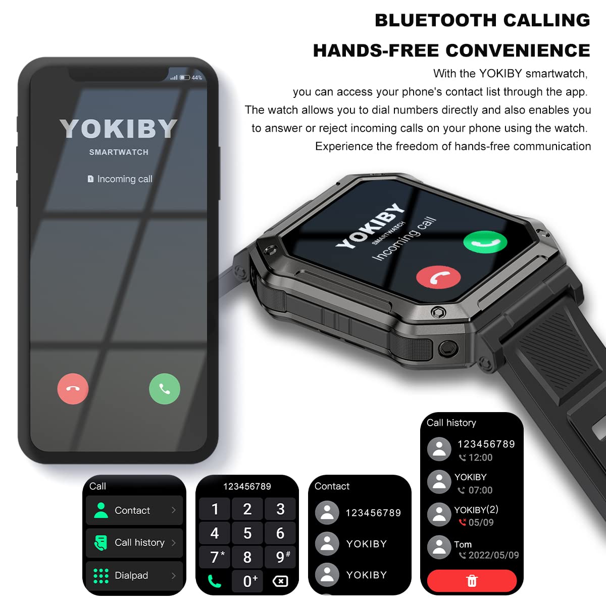 Military Smart Watch for Men - 1.91