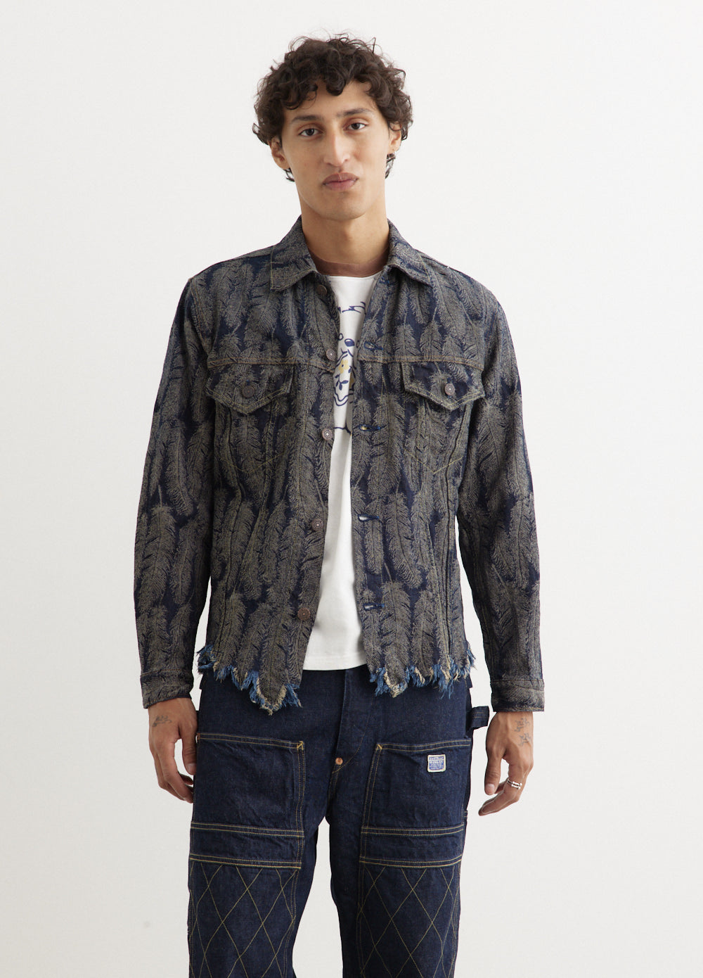 12oz MAGPIE Denim Jacket for Men & Women - Vintage Style Denim Jacket with Classic Fit - Perfect for Casual Outfits, Streetwear & Outdoor Adventures