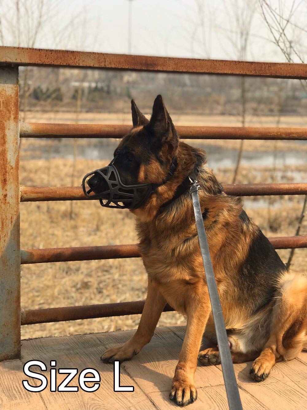 **Soft Basket Dog Muzzle - Adjustable Chew-Proof Cage Muzzle for Small, Medium, Large & XL Aggressive Dogs | Prevent Biting & Chewing | Perfect for Training, Grooming & Vet Visits**