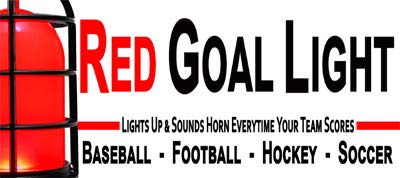 Professional Ice Hockey Goal Light & Horn - Red LED Flashing Light & Loud Sound for Scoring Celebration | Compatible with All Arena Scoreboards & WiFi Devices (Mobile/PC) | Perfect for Home Games, Training Drills & Sports Bars