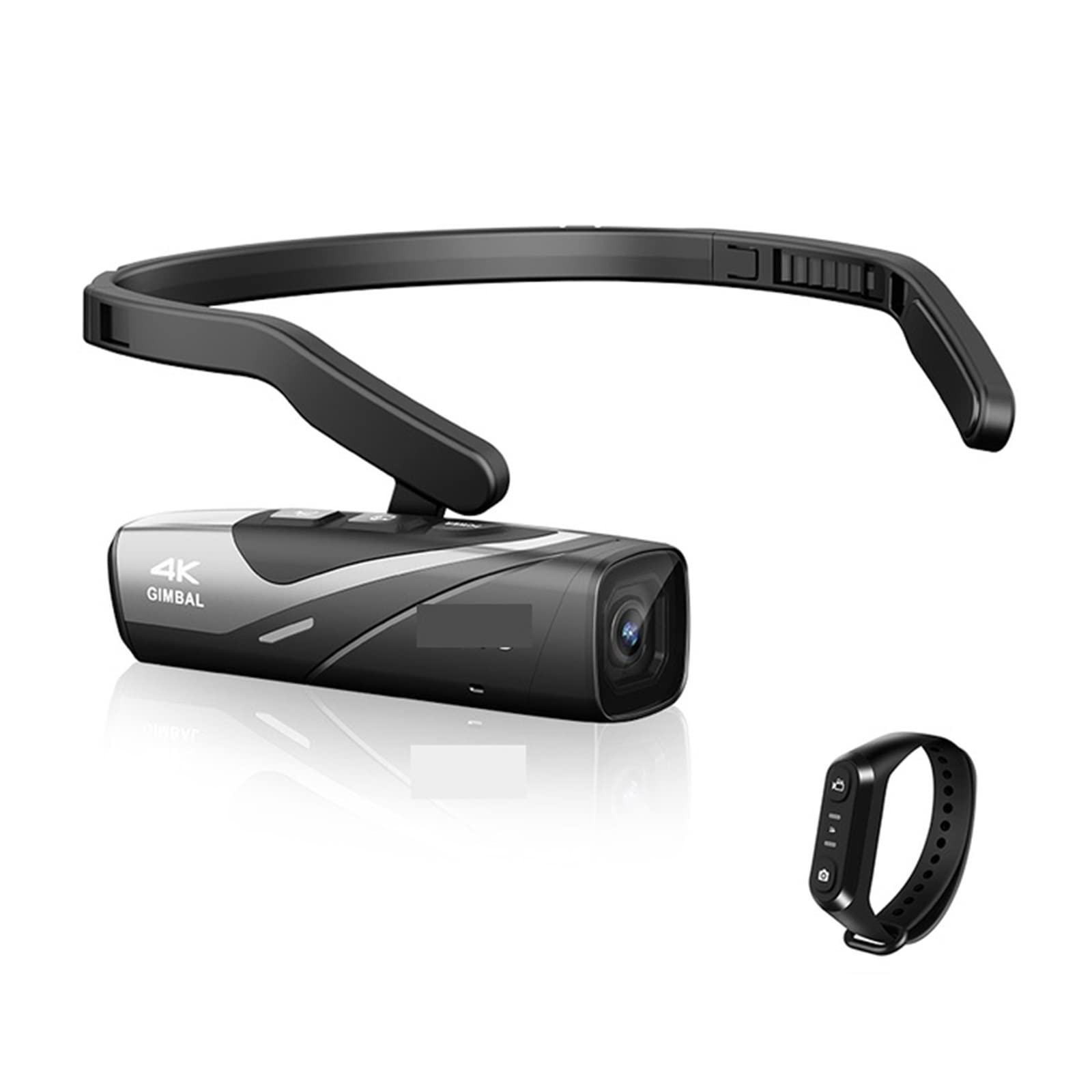 BODORME V4K 60fps Wearable Action Camera - 4K Ultra HD Head Mounted Vlogging Camera with Remote Control for YouTube, Sports & Outdoor Adventures