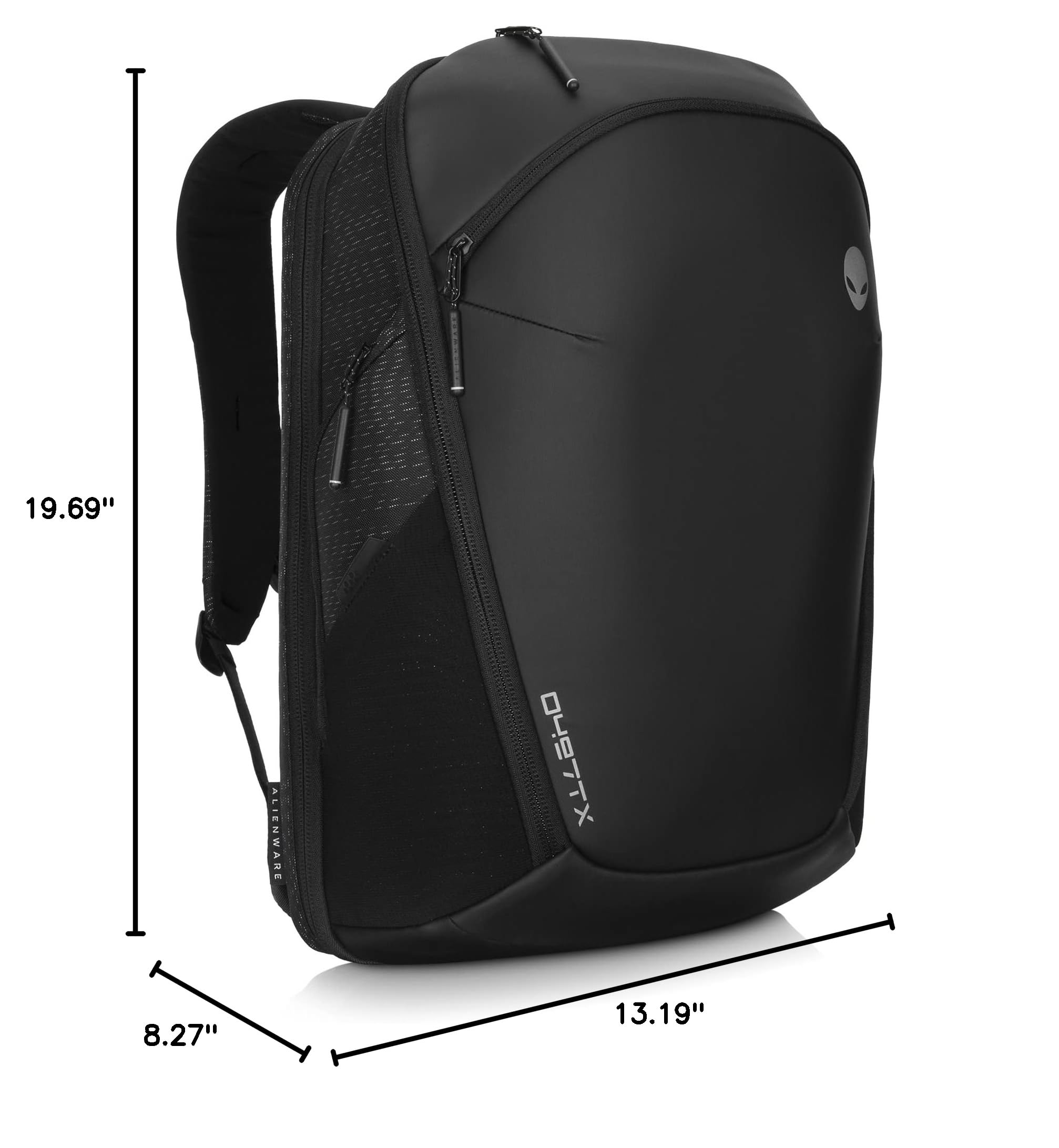 Alienware 17-inch Gaming Laptop Backpack - Weather Resistant, Shockproof & TSA-Friendly Travel Backpack with Anti-Scratch Interior for Men & Women | Perfect for Business Trips, College & Daily Commute - Galaxy Weave Black