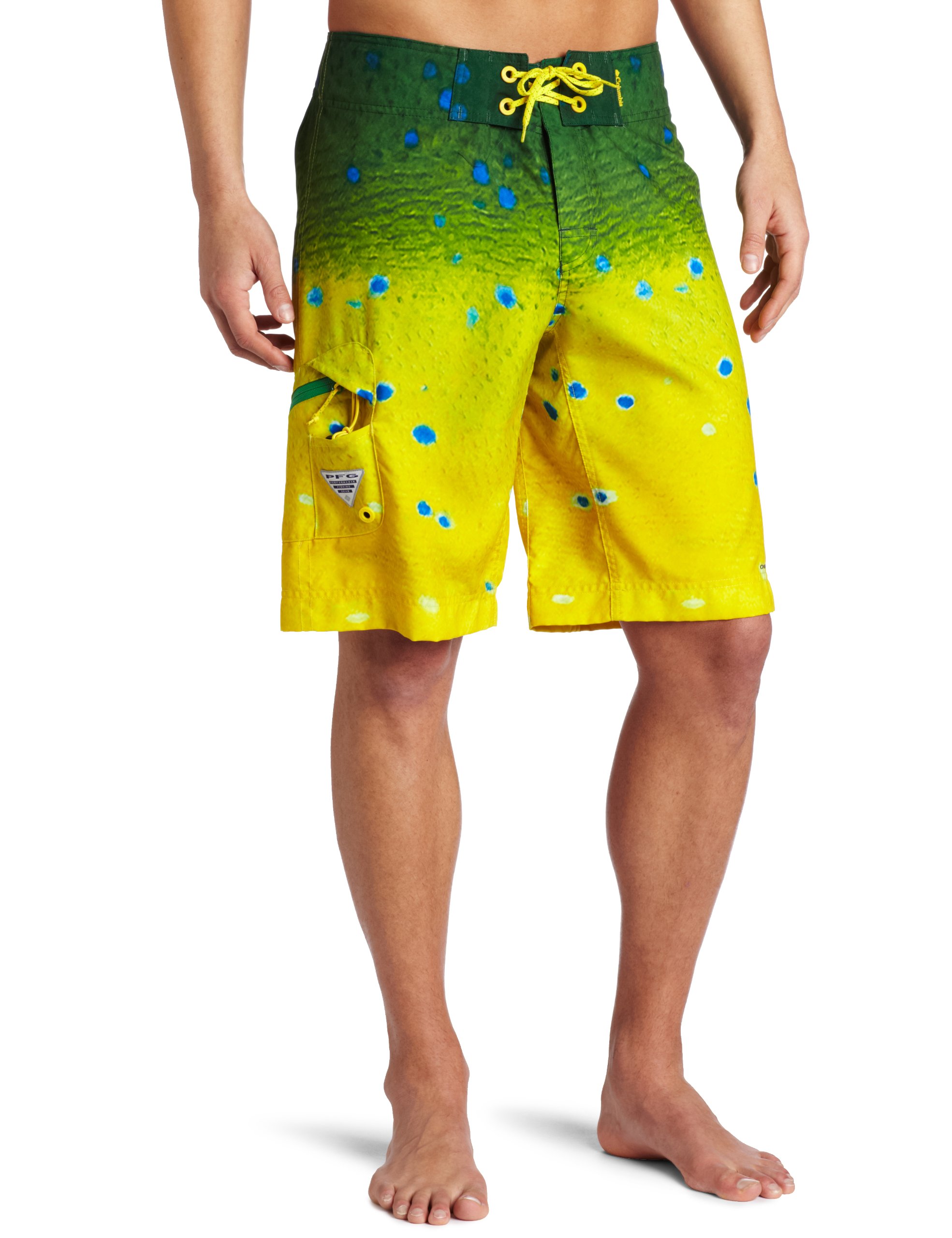 Columbia PFG Offshore Teaser Action Board Shorts for Men - Quick-Dry Swim Trunks with UPF Sun Protection - Perfect for Fishing, Boating, and Beach Activities