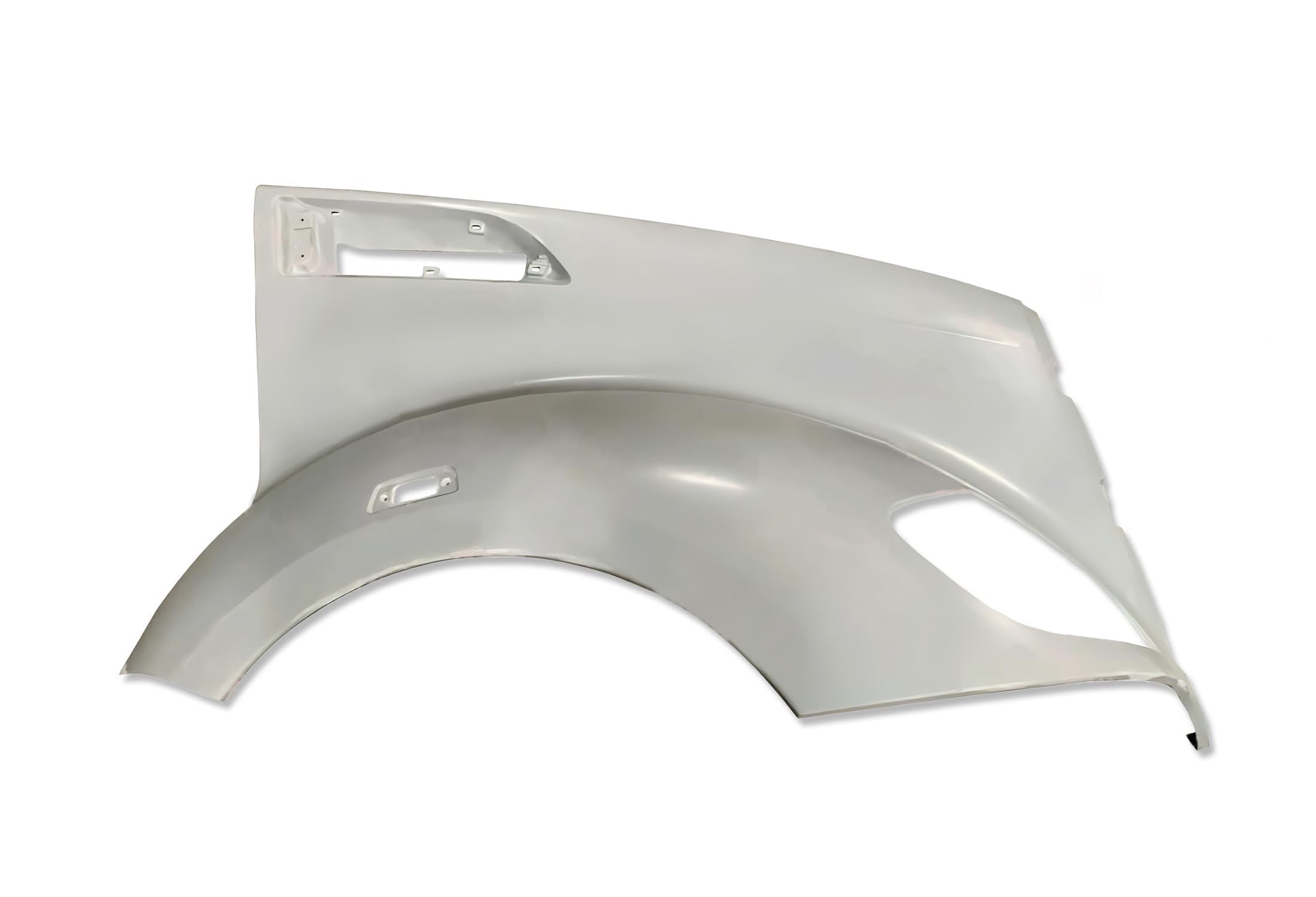 KOZAK Long Service Hood Fender (Passenger Right Side) with Corner Frame Headlight, Air Intake & Chrome Hood Mirrors - Compatible with Kenworth T680 2012-2021 Models | Includes Logo, Wipers, License Plate Frame & Vest | Perfect for Truck Maintenance, Replacement Parts & Custom Upgrades
