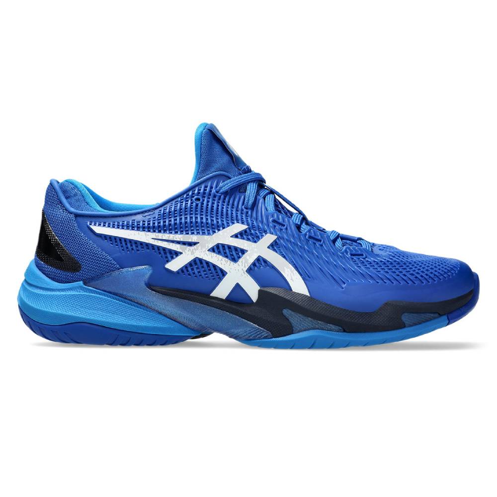 ASICS Court FF 3 Novak Men's Tennis Shoes - Lightweight Performance Sneakers for Hard Court (Tuna Blue/Pure Silver) | Ideal for Competitive Matches & Training Sessions