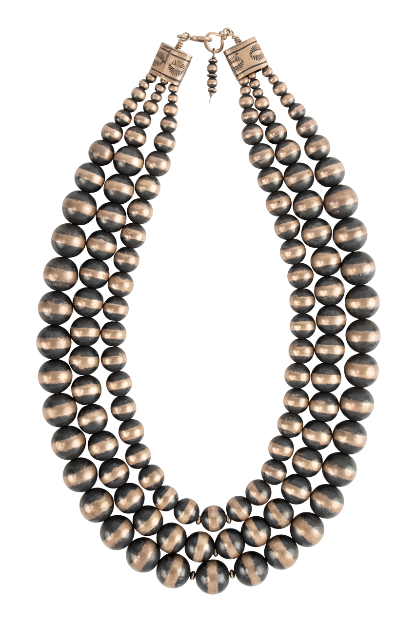 Navajo Pearl & Oxidized Silver Statement Necklace – Handmade Native American Jewelry for Women | Perfect for Boho, Festival & Special Occasion Outfits