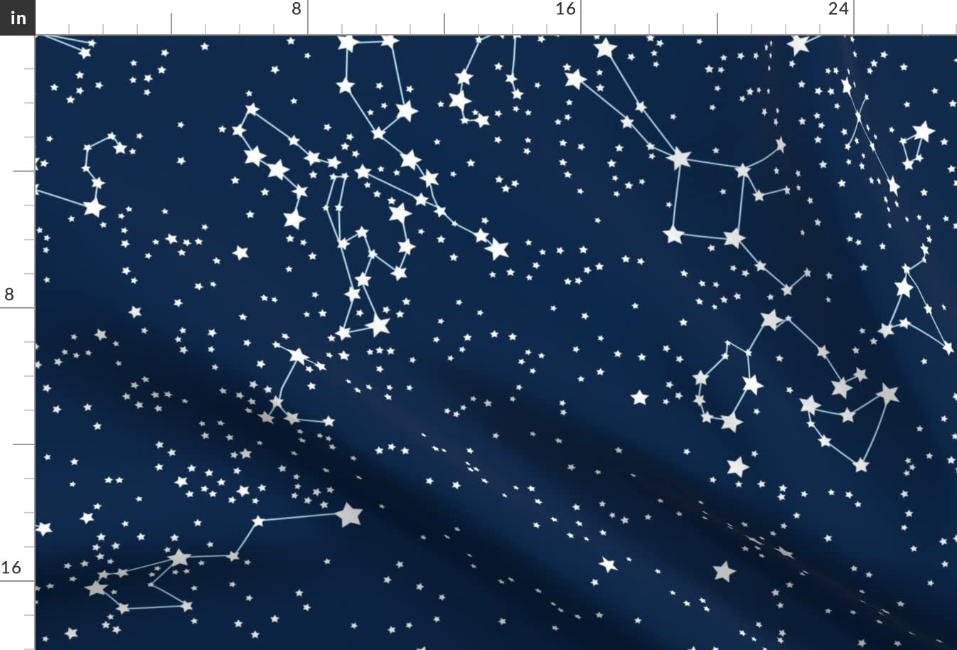 Cartography Constellation Star Galaxy Printed Minky Fabric - Fat Quarter for Sewing Baby Blankets, Quilt Backing & Plush Projects | DIY Nursery Decor, Space-Themed Bedding, Astronomy Gifts