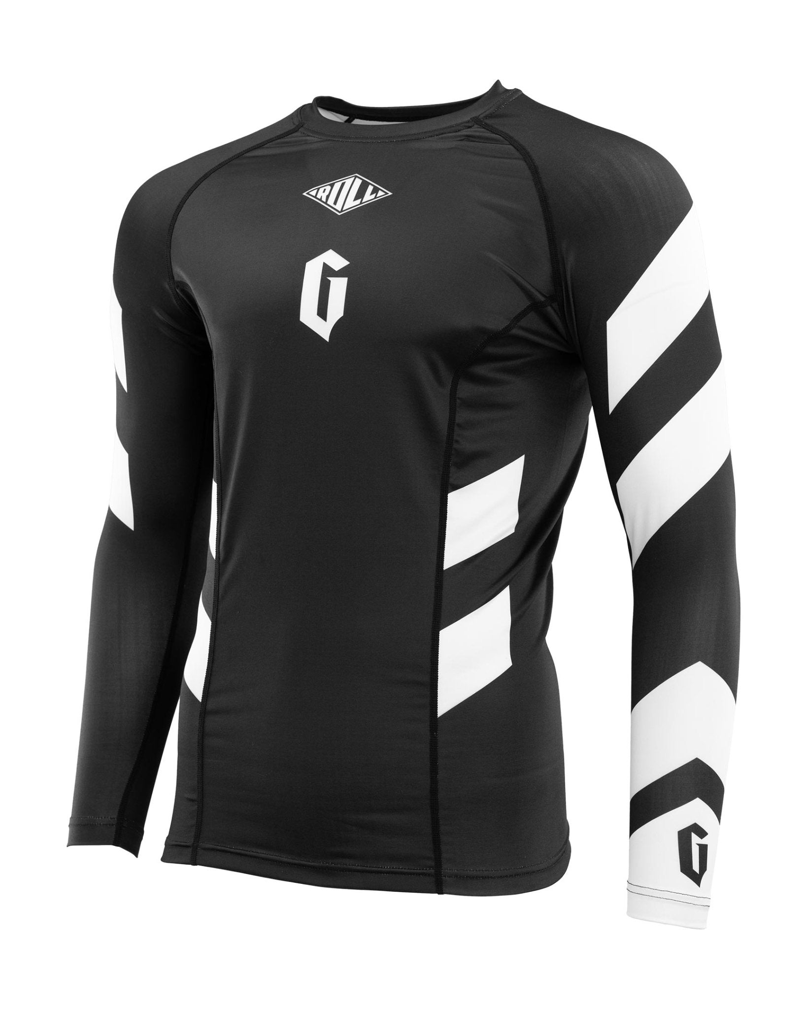 Men's Long Sleeve Pro Ranked Rash Guard - UPF 50+ Sun Protection for Surfing, MMA & Water Sports