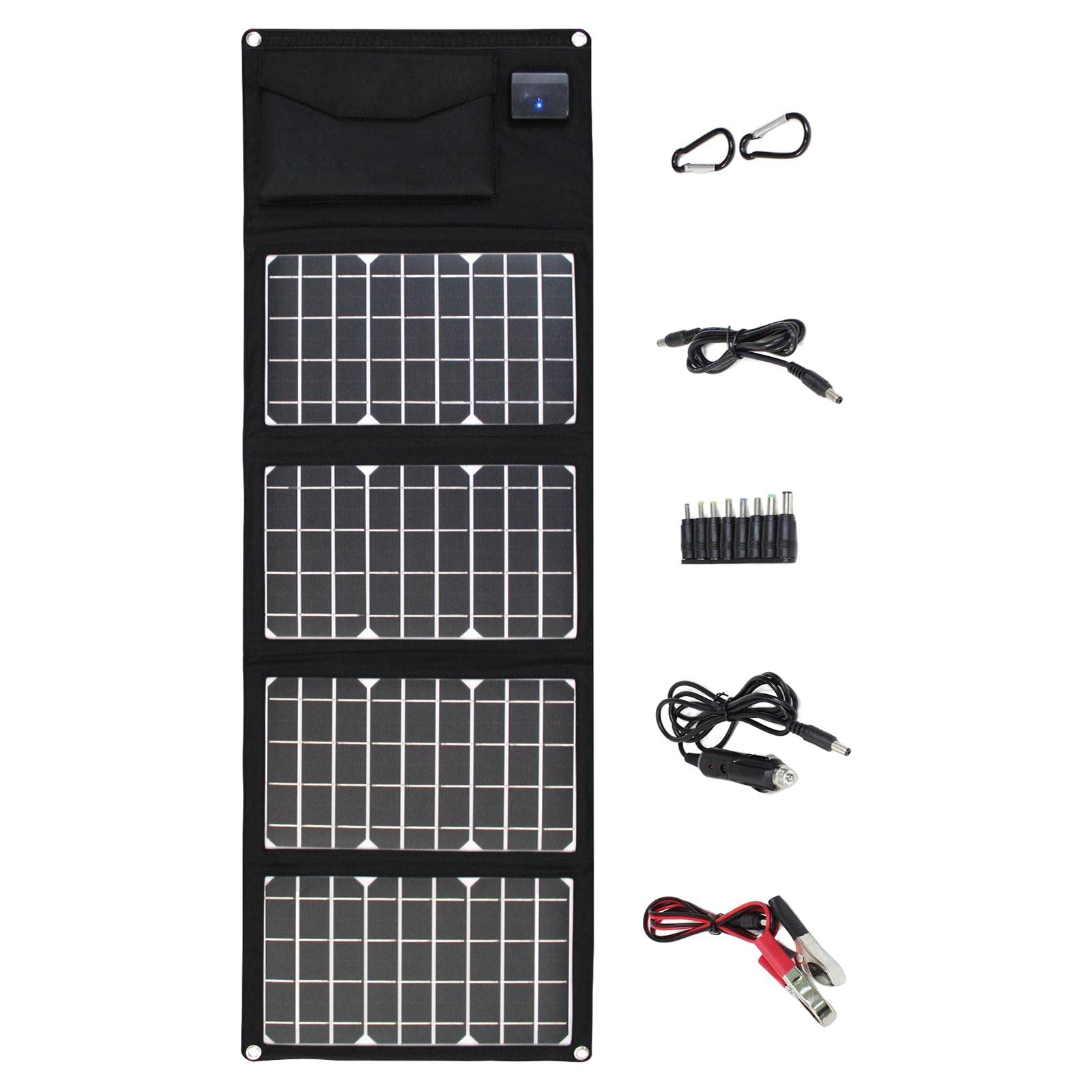 CALANDIS® Portable Solar Charger 10000mAh - Waterproof Outdoor Solar Panel Charger for iPhone, Android Phones, Cameras - Perfect for Camping, Hiking, Emergency Power Backup