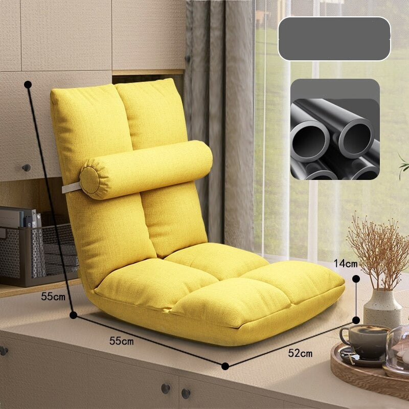 Comfortable Tatami Foldable Recliner Sofa Chair - Adjustable Backrest for Living Room, Bedroom & Outdoor Relaxation | Perfect for Lounging, Napping & Reading