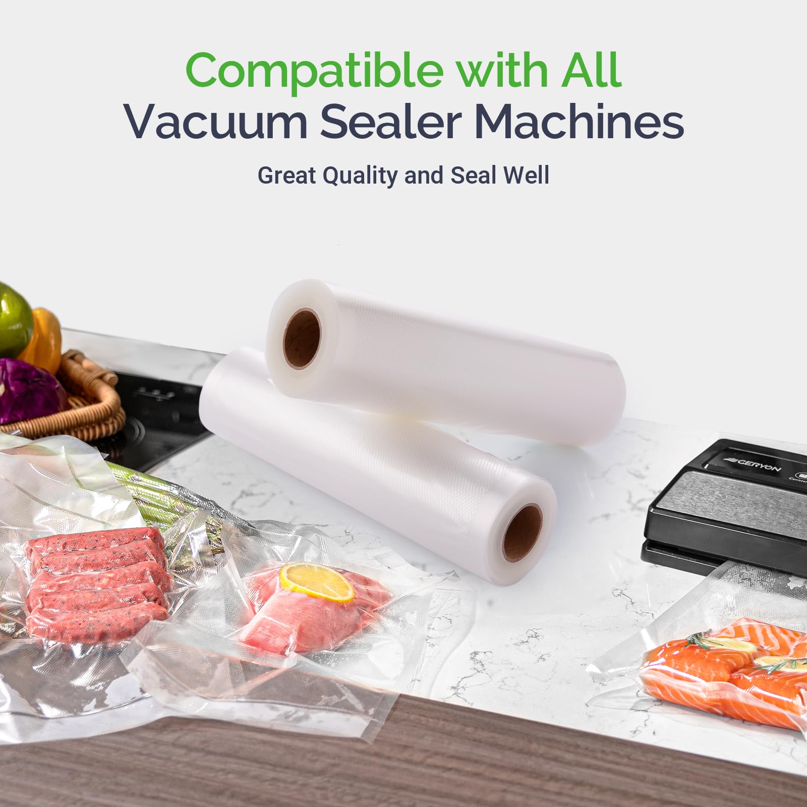 Premium Vacuum Sealer Bags for Food - 2 Pack 8