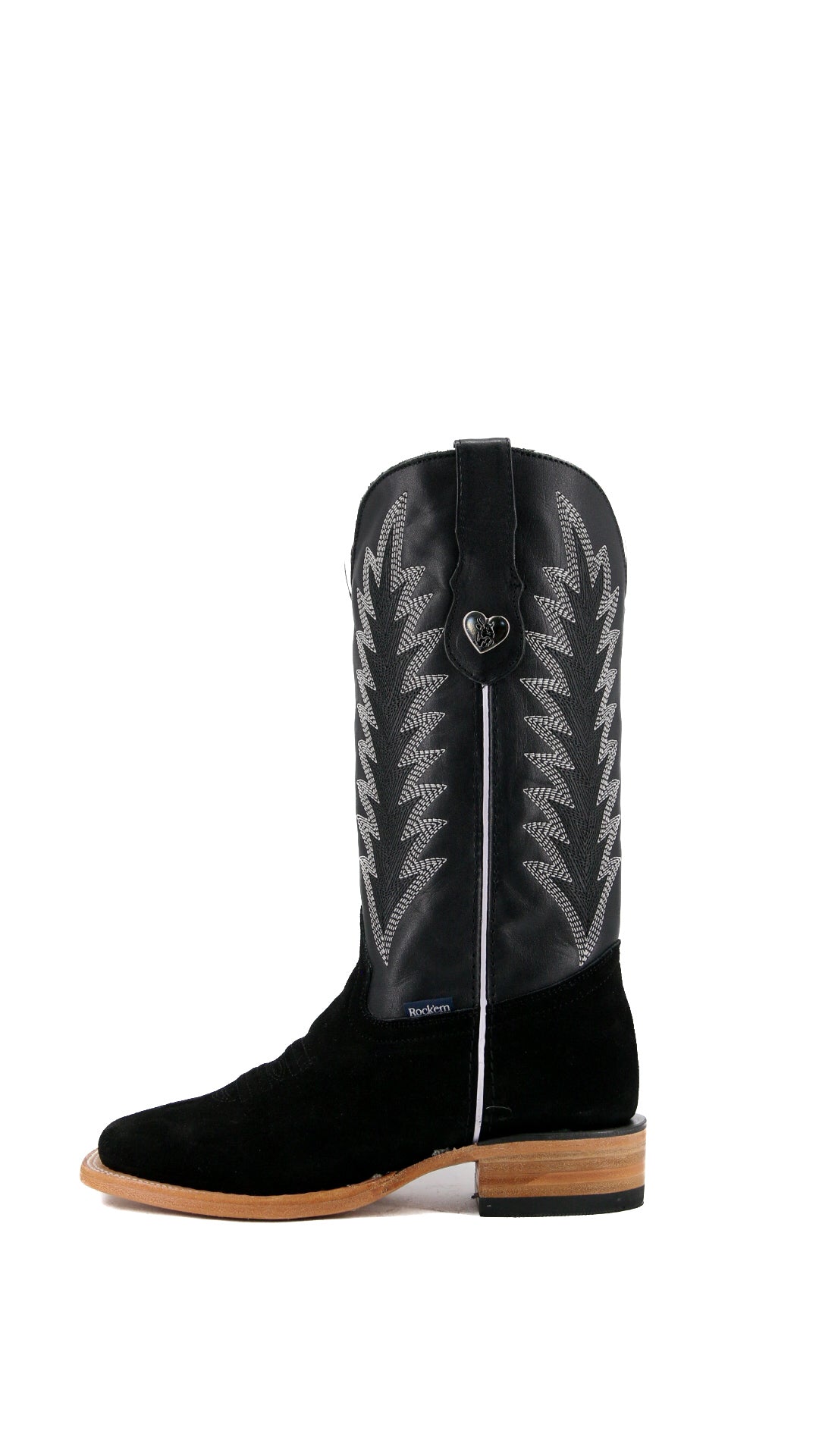 Sierra Roughout Square Toe Cowgirl Boots for Women - Western Style Leather Riding Boots with Comfortable Fit - Perfect for Country Dancing, Rodeo, and Outdoor Adventures