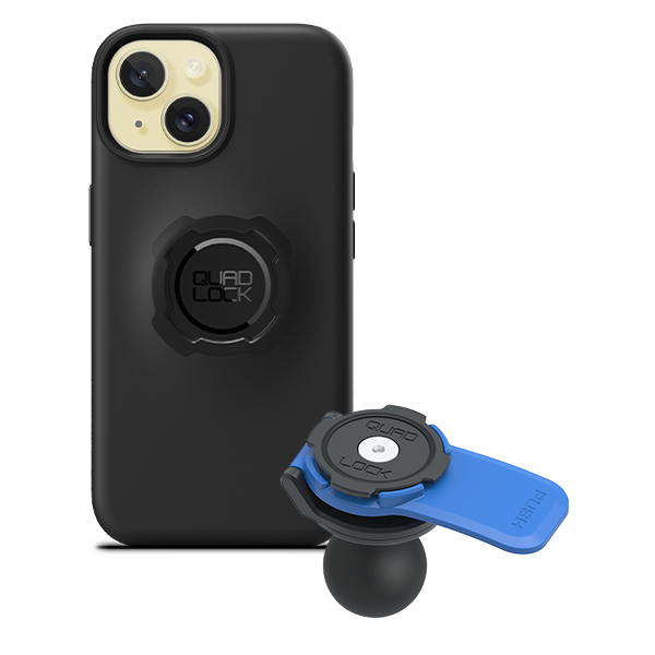 1 Ball Motorcycle Phone Mount Kit - Universal Adjustable Handlebar Holder for iPhone & Smartphones - Perfect for GPS Navigation & Hands-Free Riding