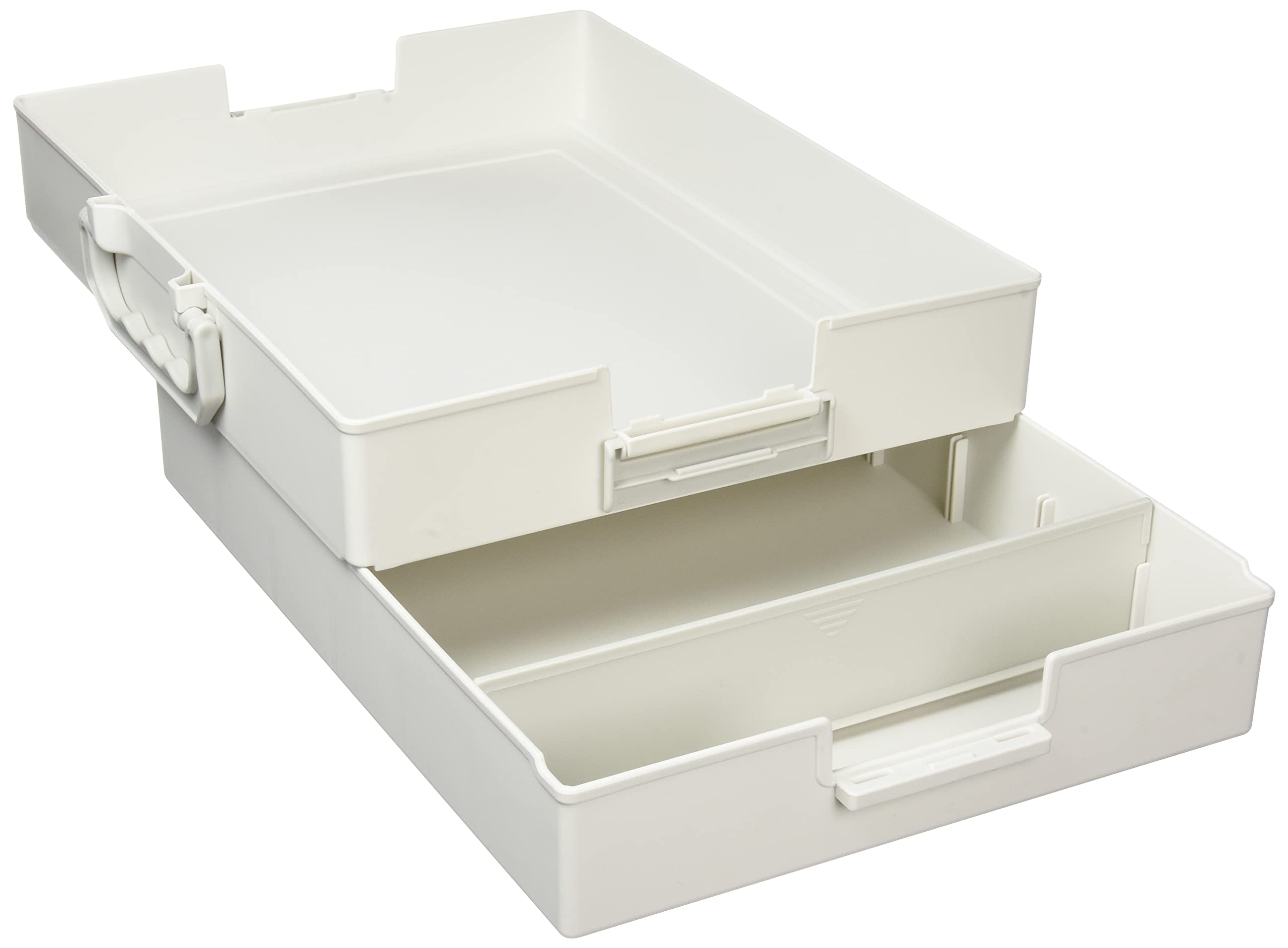 Kutsuwa BX009WH Miragaku Tool Box - Super Organizer Storage Box, White | Perfect for Workshop, Garage & DIY Projects