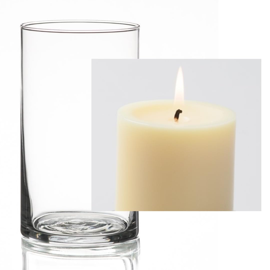 12-Pack Eastland Glass Cylinder Vases (6