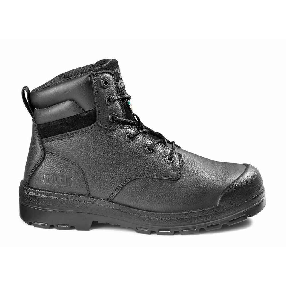 Kodiak Greb Men's 6-Inch Steel Toe Work Boots KD0A4TH4BLK - Black Safety Shoes for Construction, Warehouse & Outdoor Work