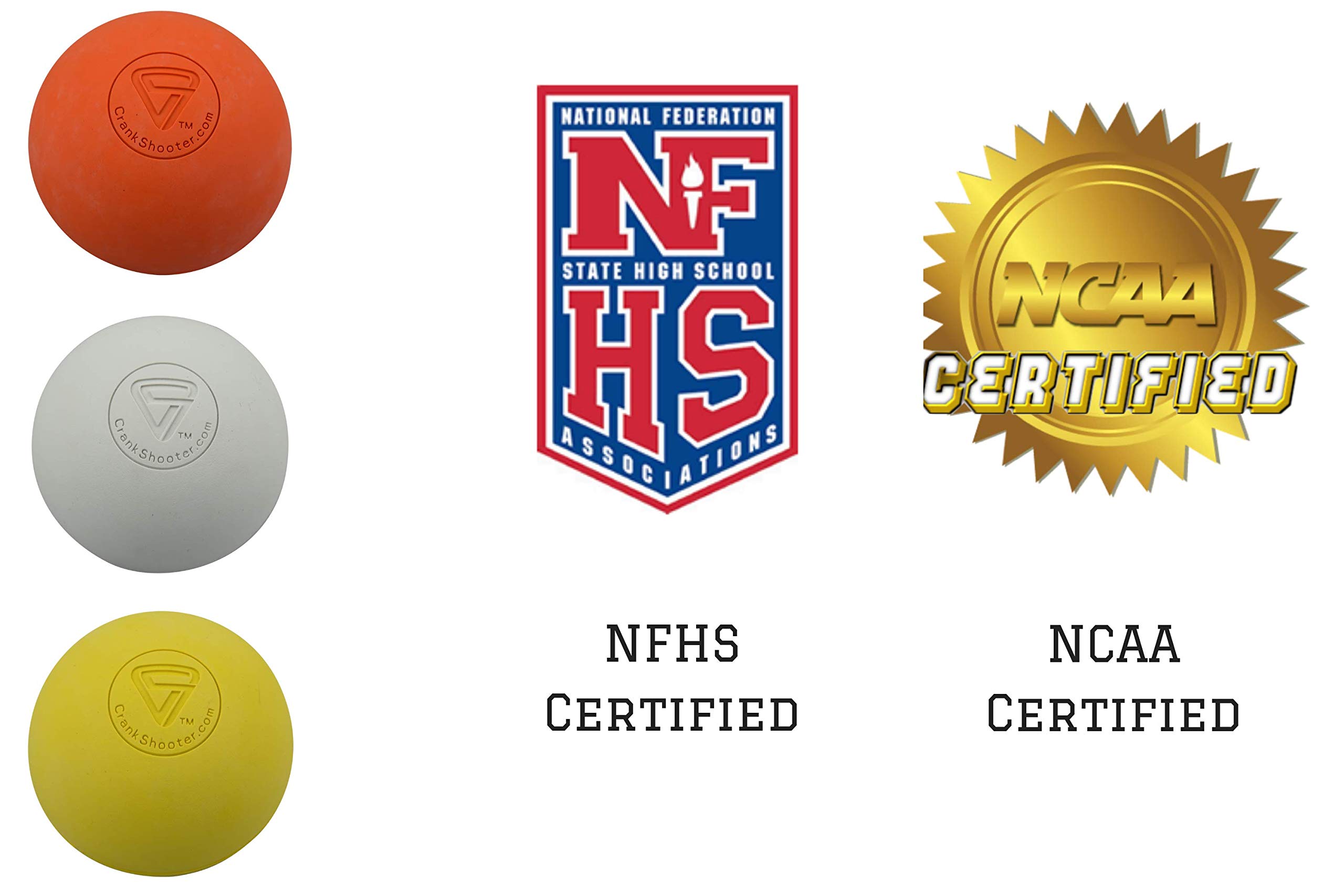 Premium Lacrosse Ball Set - 1 Dozen NOCSAE, NCAA, NFHS & SEI Certified Game Balls for Training & Competition - Perfect for Practice, Games & Wall Ball Drills