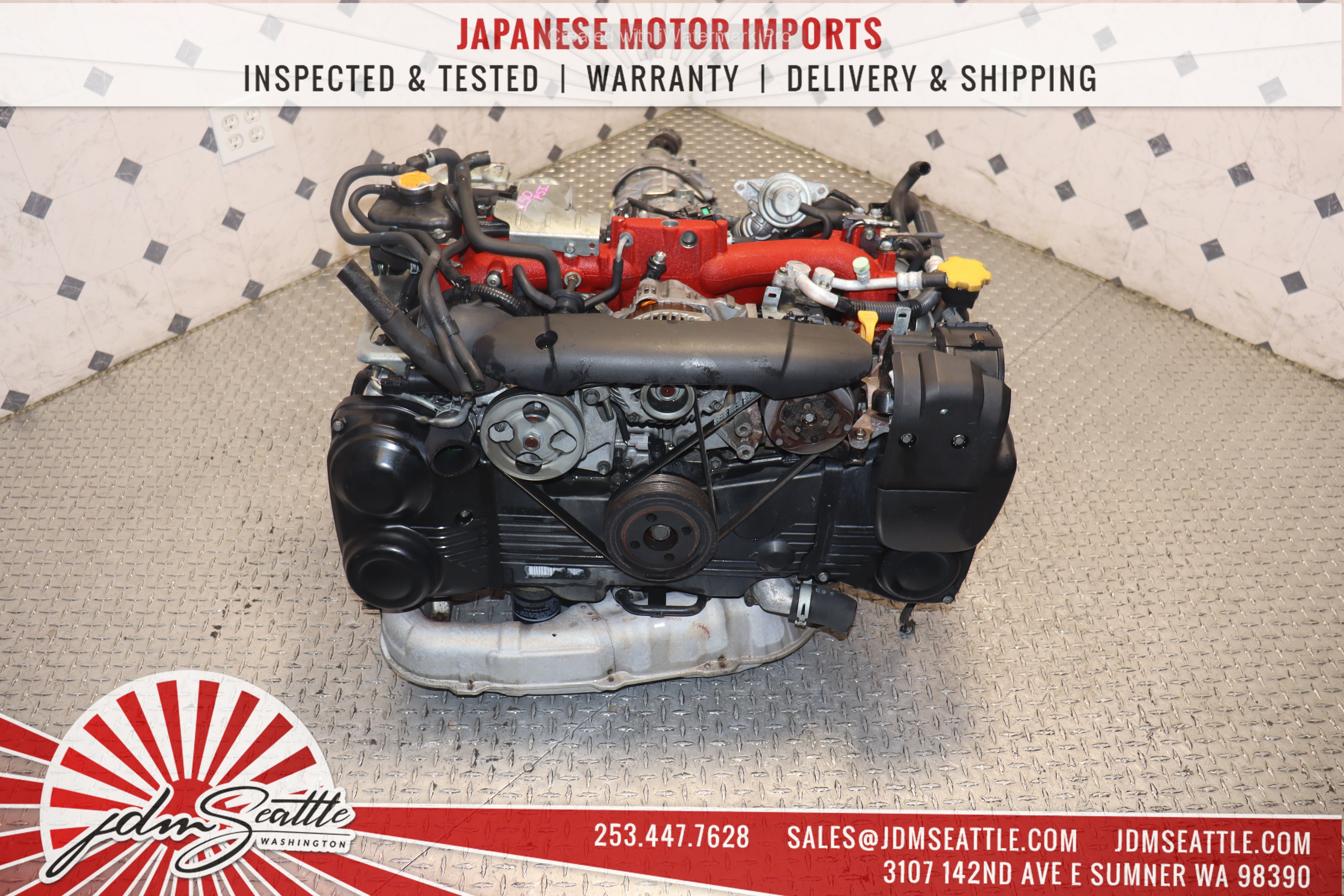 JDM EJ207 Turbo Engine V10 Spec C with 6-Speed Transmission for Subaru WRX STI - High-Performance Upgrade for Racing & Street Tuning