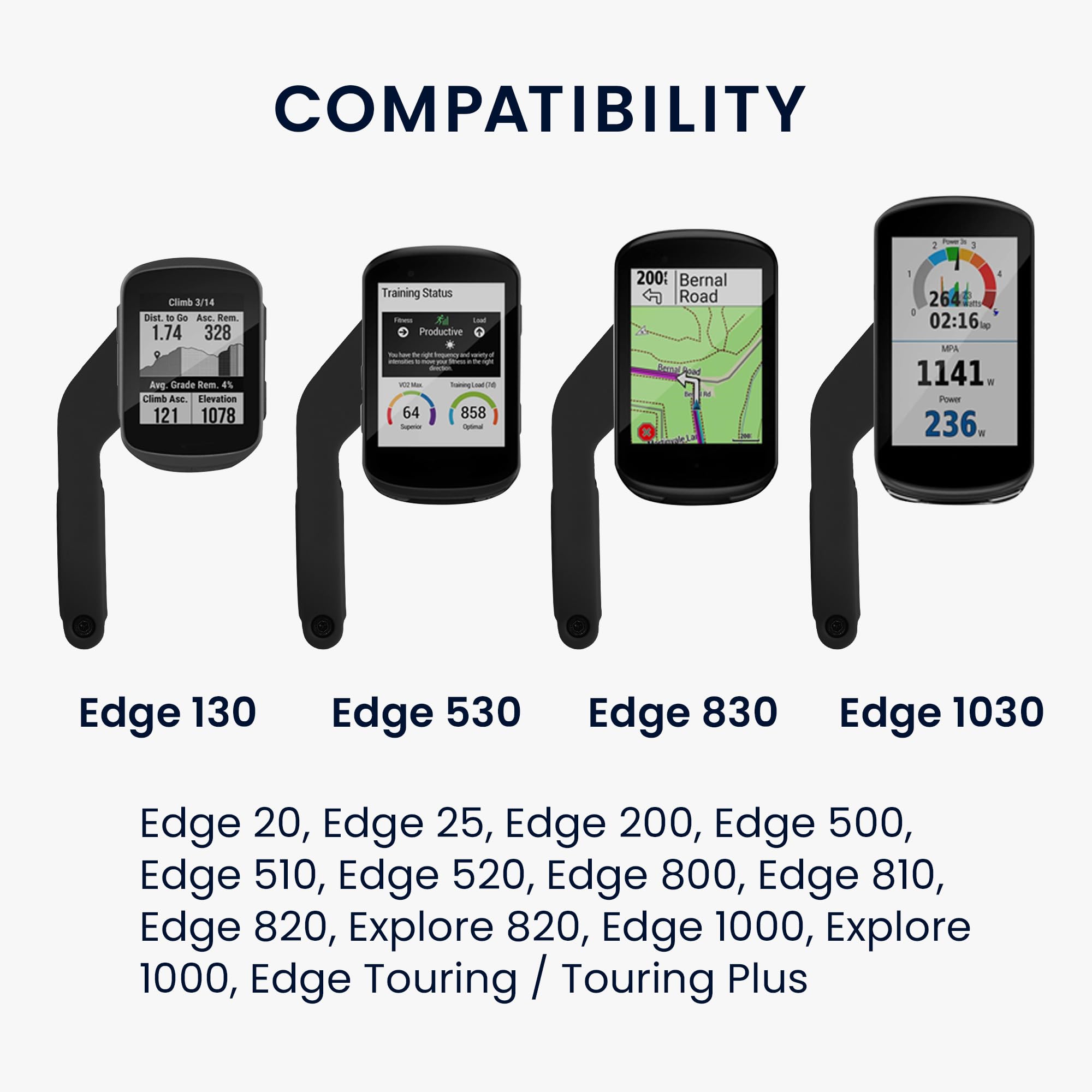 kwmobile Bike Handlebar GPS Mount Compatible with Garmin Edge - Outdoor Sports Accessory - Black - Perfect for Cycling, Hiking & Outdoor Adventures