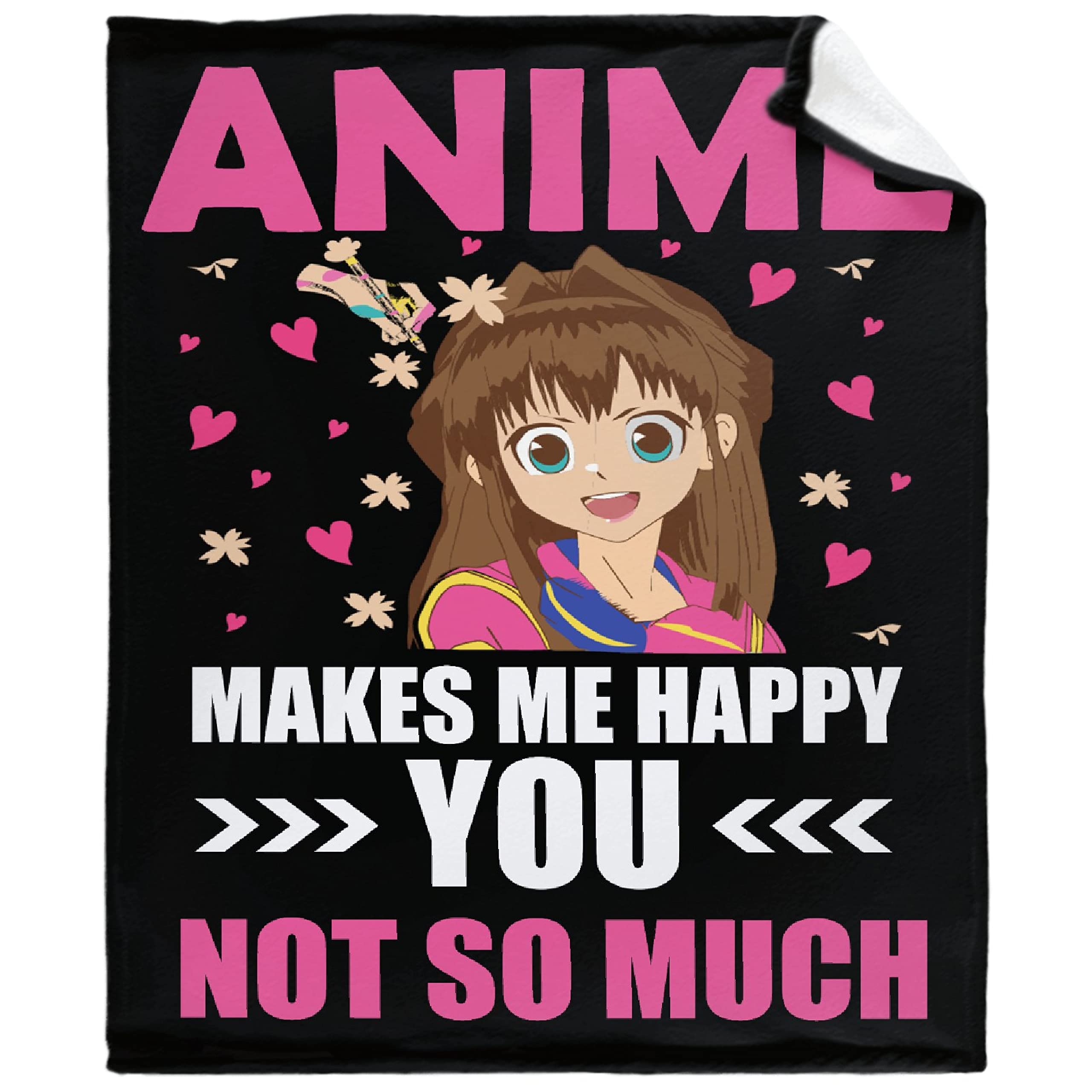Anime Blanket - Soft Lightweight Warm Cozy Flannel Fleece Throw (90
