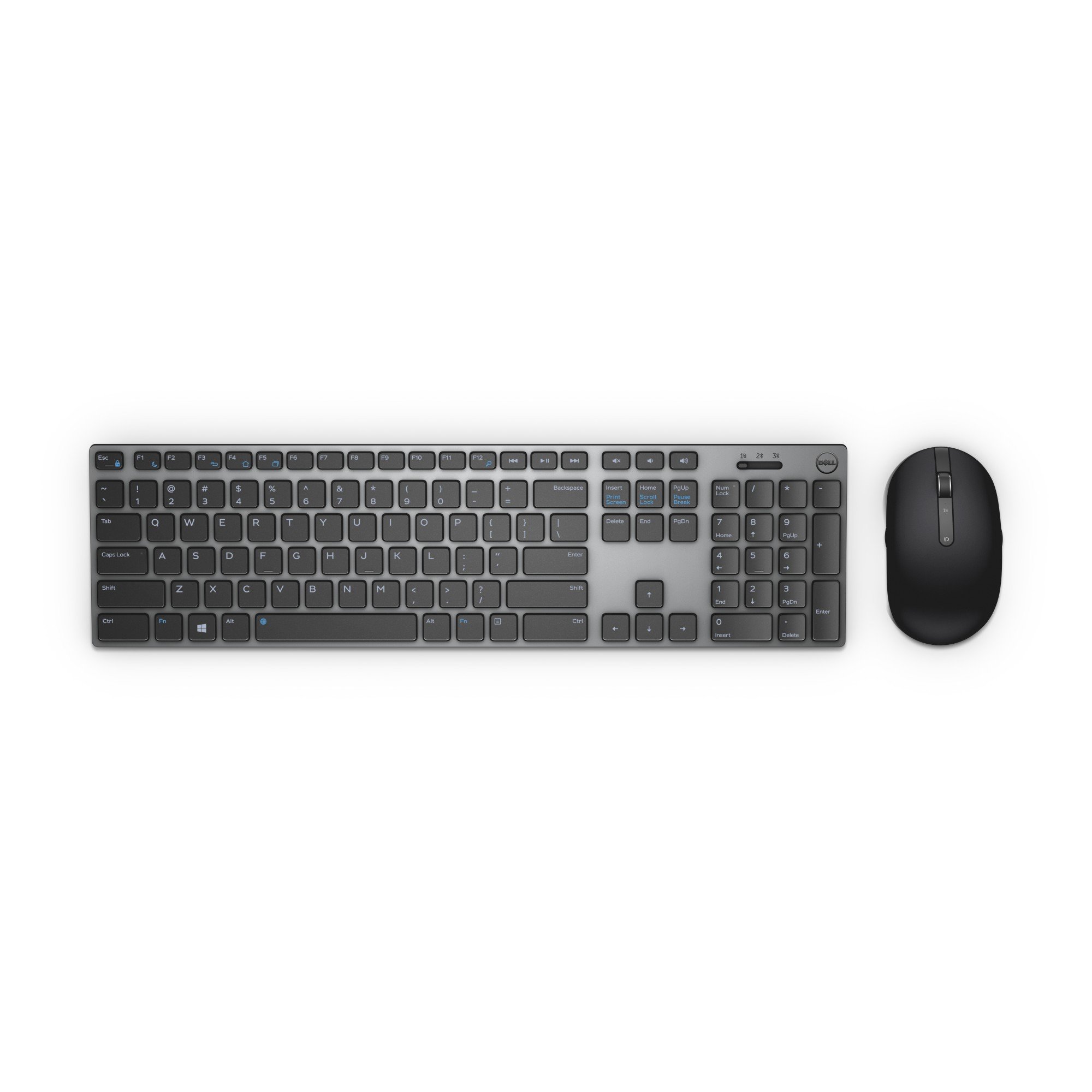 Dell KM717 Premier Wireless Keyboard and Mouse Combo - Gray | Bluetooth Connectivity, Ergonomic Design for Comfortable Typing | Perfect for Home Office, Gaming & Productivity