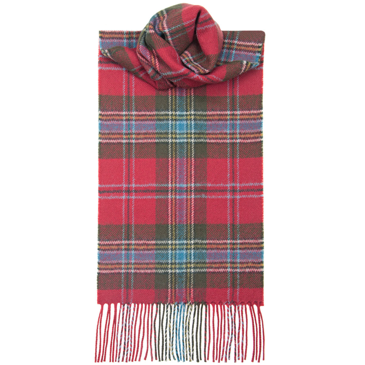 MacLean of Duart Weathered Tartan Scarf - Premium Wool Plaid Wrap for Men & Women - Perfect for Winter, Fall Fashion & Outdoor Activities