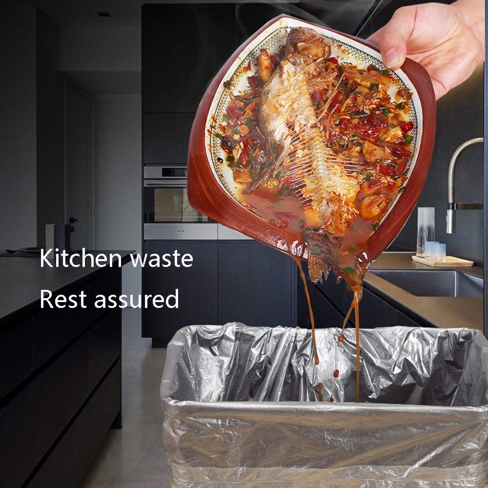 Extra Large Trash Bags 40L - Heavy Duty Kitchen Garbage Bags for Household Use, 3/4/5 Roll Pack - Perfect for Oversized Trash Cans, Waste Disposal & Home Cleaning