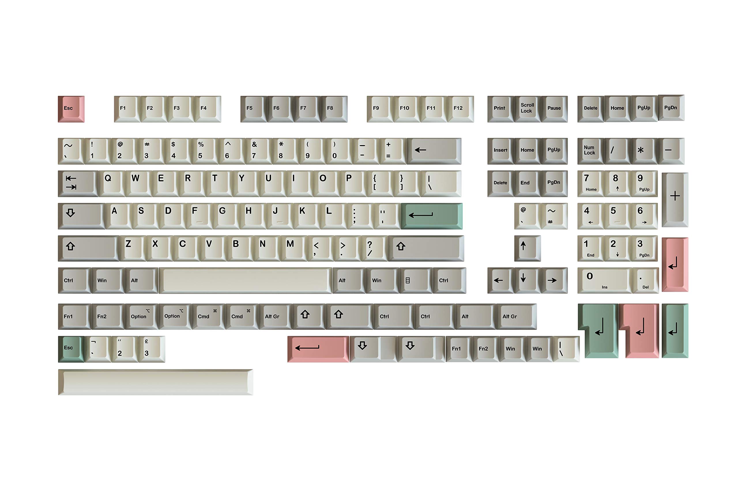 Premium Dye Sublimation Keycaps - Cherry Profile for Custom Mechanical Keyboards | 139 Keys (9009) | Perfect for Gaming, Typing & Mechanical Keyboard Enthusiasts