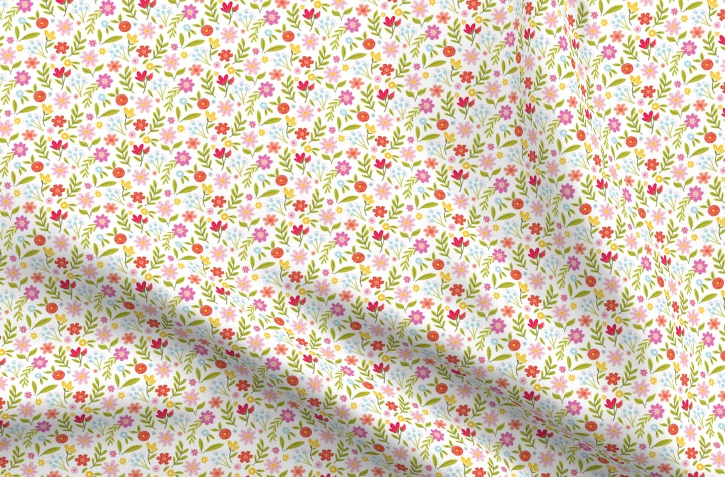 Floral White Quilt Nursery Minky Fabric by The Yard - Ultra Soft Plush Fabric for Sewing Baby Blankets, Quilt Backing & DIY Projects - Perfect for Nursery Decor, Baby Shower Gifts & Cozy Home Use - Ideal for Crafting, Swaddling & Nursery Bedding