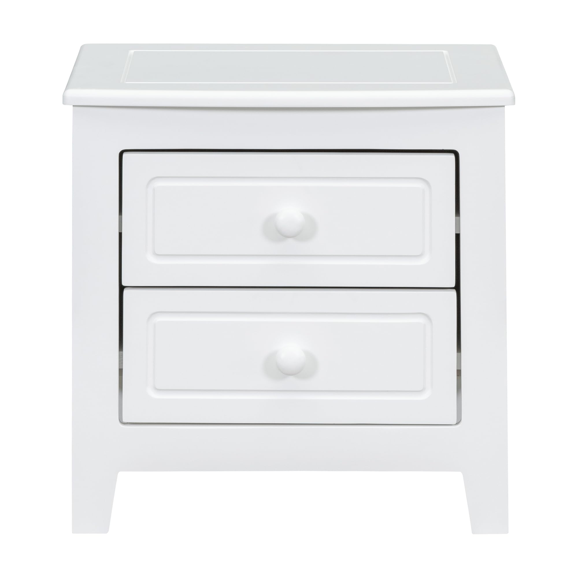 Harper & Bright Designs 3-Piece Queen Bedroom Set - Wooden Platform Bed with 2 Nightstands, Retro Style Bedroom Furniture - Easy Assembly (White) - Perfect for Master Bedrooms, Guest Rooms & Small Spaces