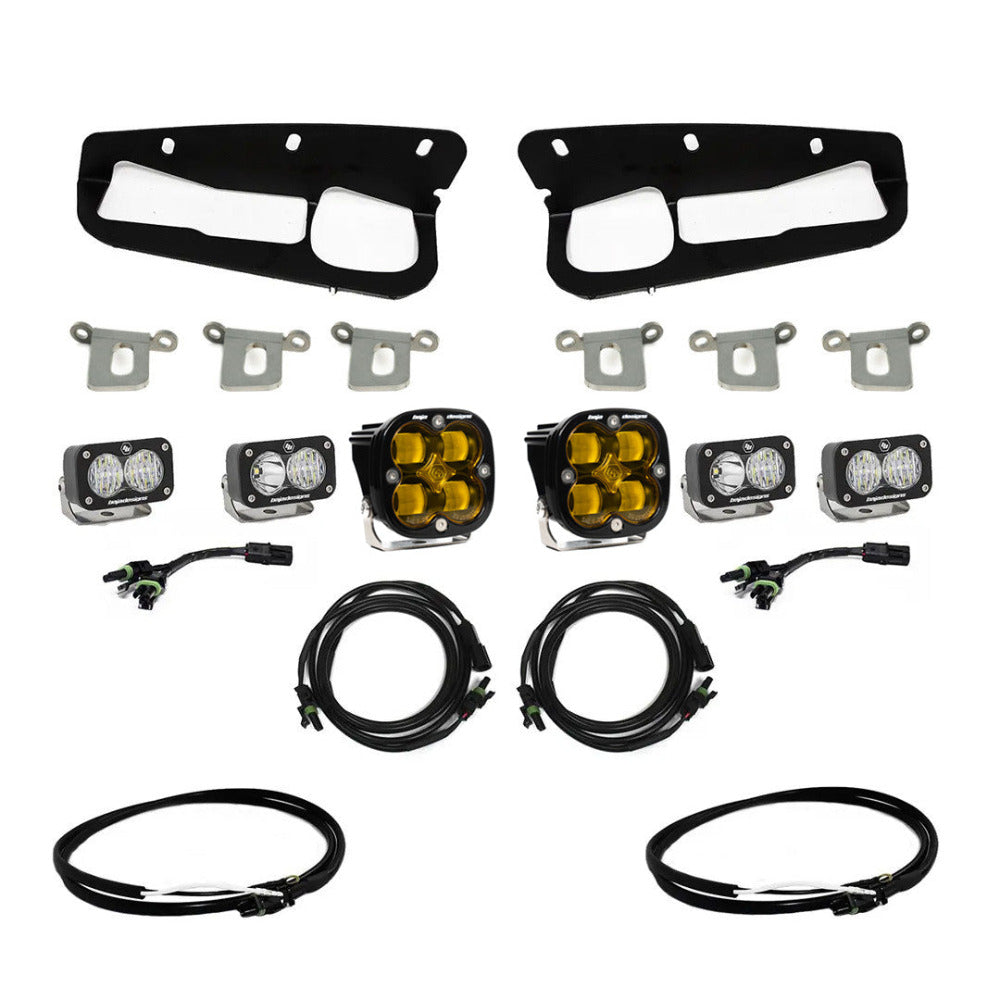 2021-2024 Ford Bronco Baja Designs SAE Fog Light Pocket Kit - Off-Road LED Lighting for Enhanced Visibility & Safety in Foggy or Night Driving