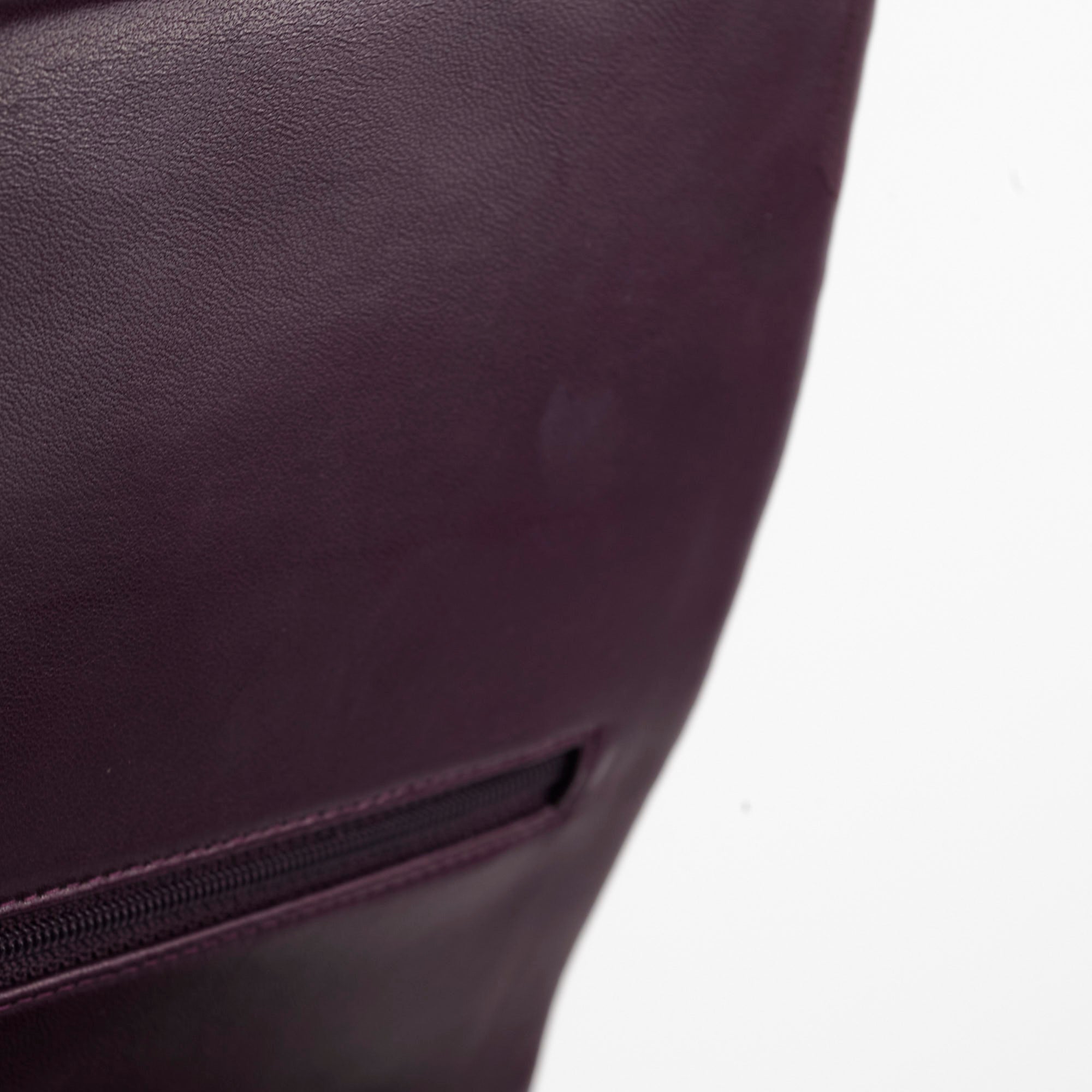 Authentic Chanel Maxi Lambskin Jumbo Flap Bag in Dark Purple - Luxury Designer Handbag for Women, Perfect for Evening Events & Special Occasions