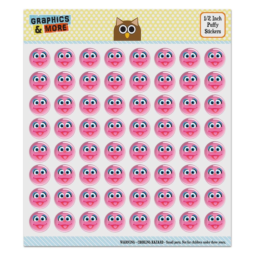 Sesame Street Abby Cadabby Puffy Bubble Dome Stickers for Scrapbooking, DIY Crafts, and Card Making - Fun and Colorful Decorative Stickers for Kids and Adults