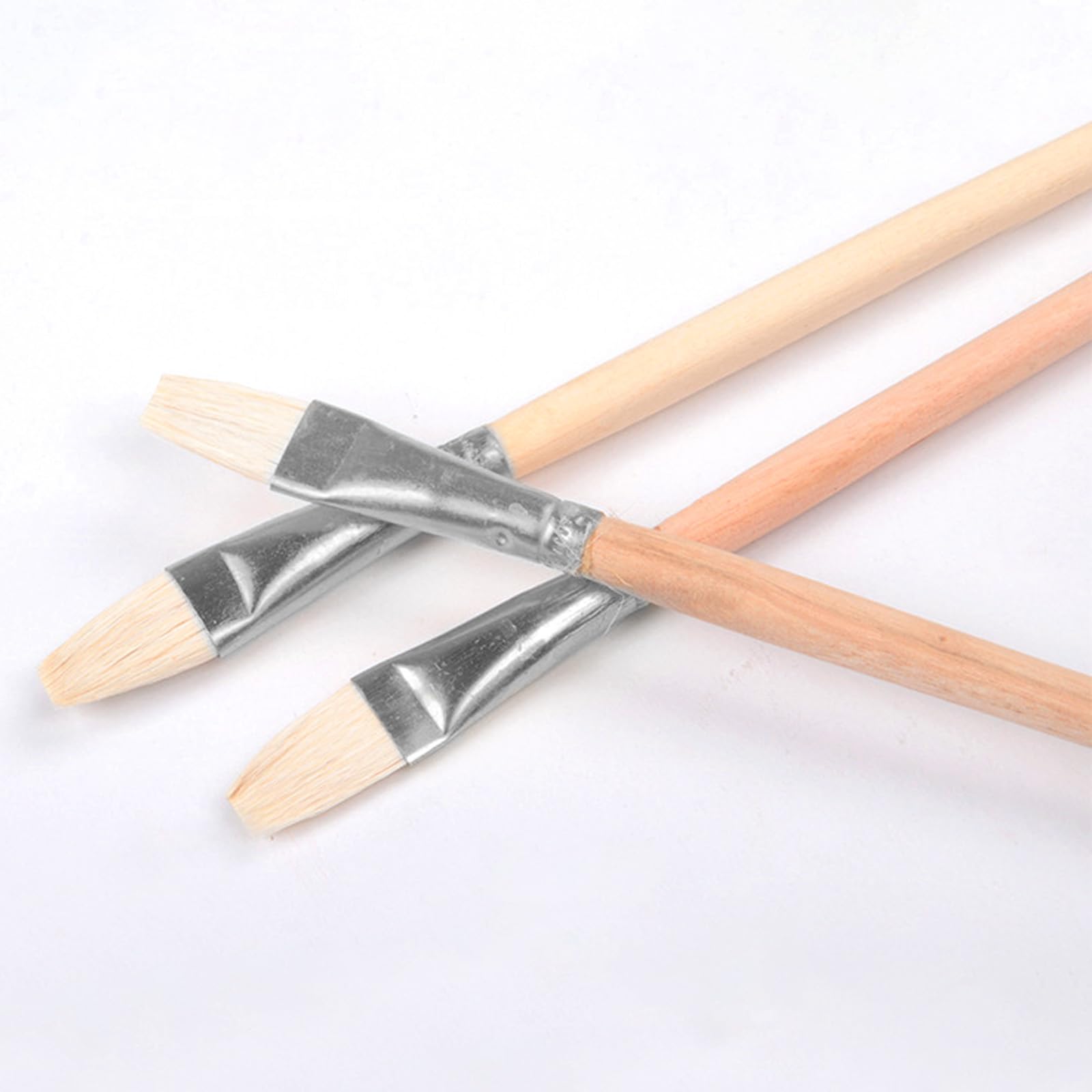 11 Pcs Wool Pottery Glaze Brushes for Ceramic Painting - Soft Durable Wool Bristles, Precision Detailing Tools, Easy Clean Hake Brushes in Multiple Sizes - Perfect for Pottery Glazing, Ceramic Art, DIY Crafts & Home Decor Projects