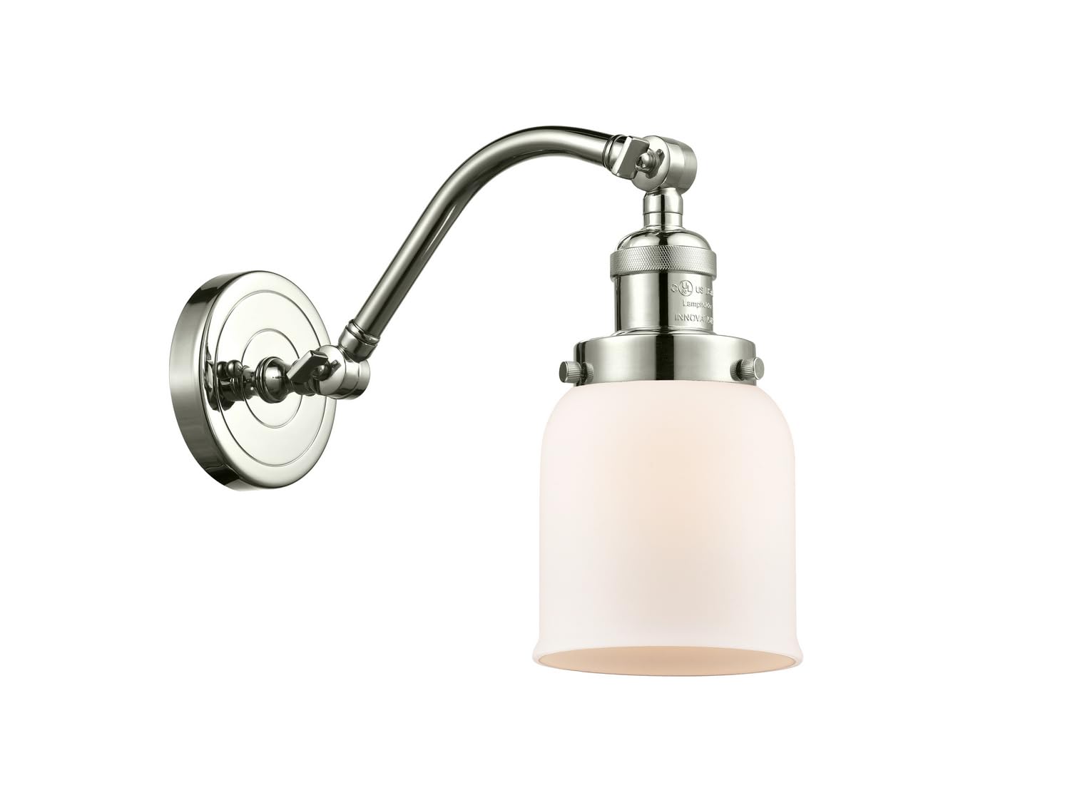 515-1W-PN-G51 LED Bare Bulb 1 Light Cord Set in Polished Nickel - Vintage Style Exposed Filament Lighting for Cafe, Restaurant and Home Decor