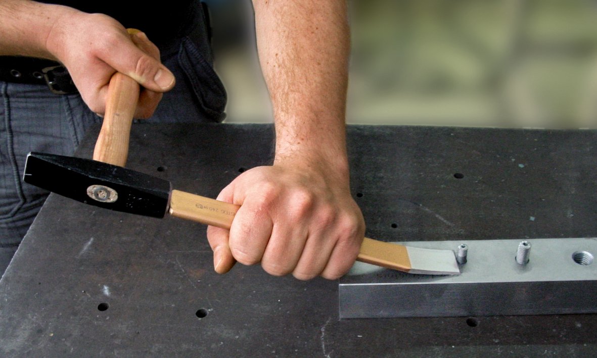 10-Inch Slitting Chisel with Ergonomic Handle - Woodworking Chisel for Carving, Cutting & DIY Projects - Perfect for Cabinet Making, Furniture Repair & Crafting
