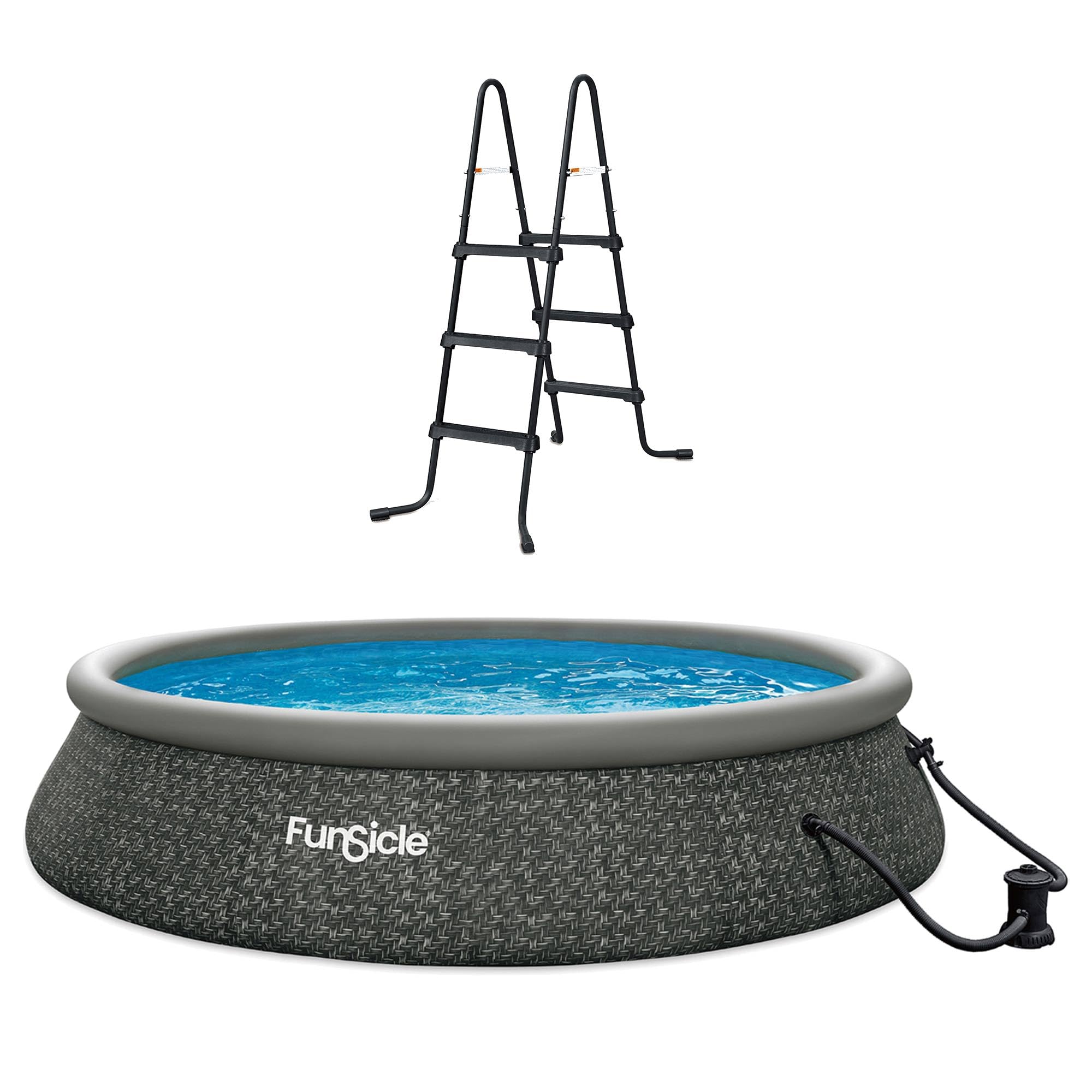 36 Inch SureStep 3-Step Swimming Pool Ladder with 15' x 36