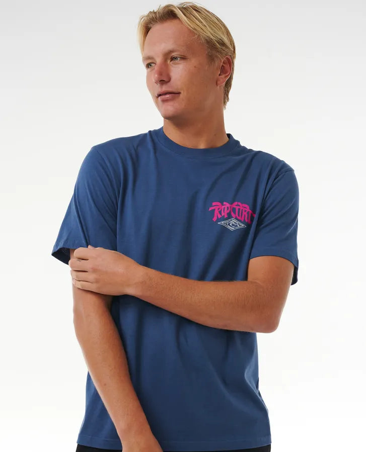 Rip Curl Men's Relaxed Fit California Graphic T-Shirt - Soft Cotton Short Sleeve Tee for Surfing, Beach & Casual Wear