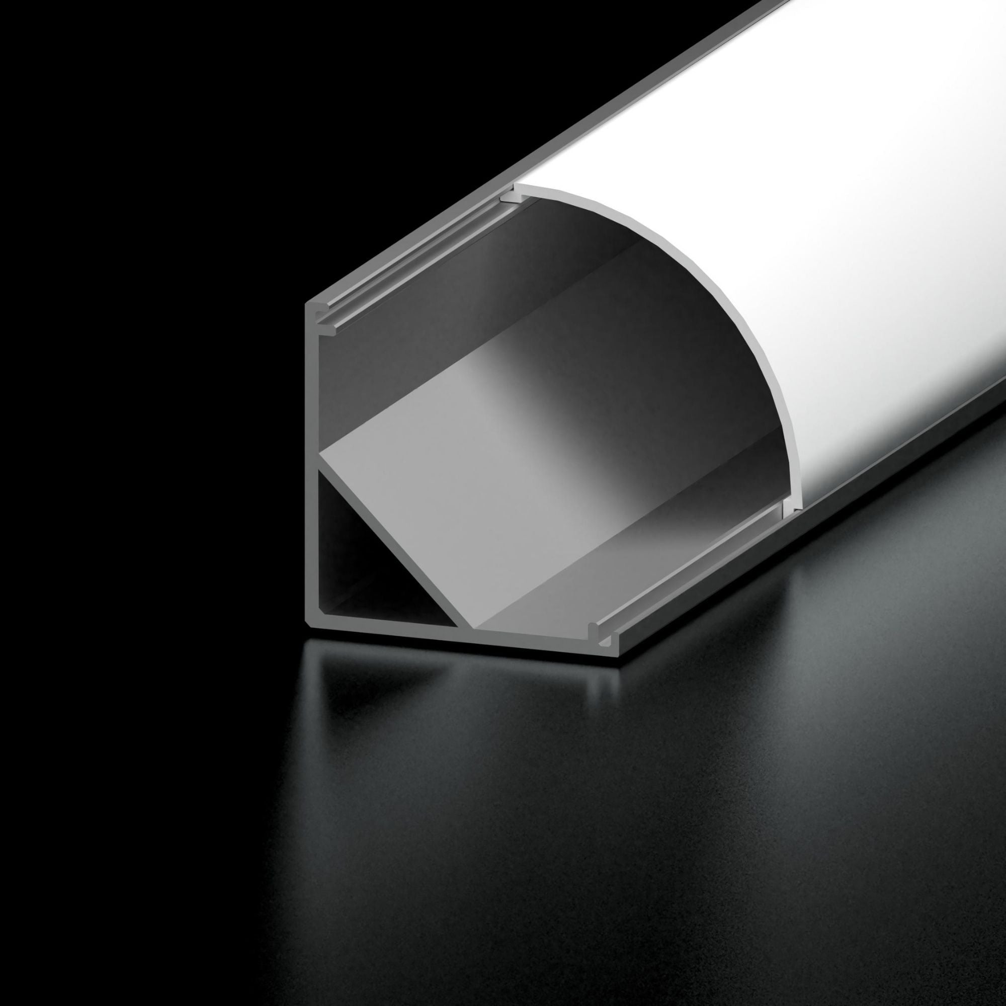 48 Pack 20mm Rounded Corner Aluminum Channel U-Shape Trim - Perfect for LED Strip Light Mounting, DIY Projects, Edge Protection & Home Decor