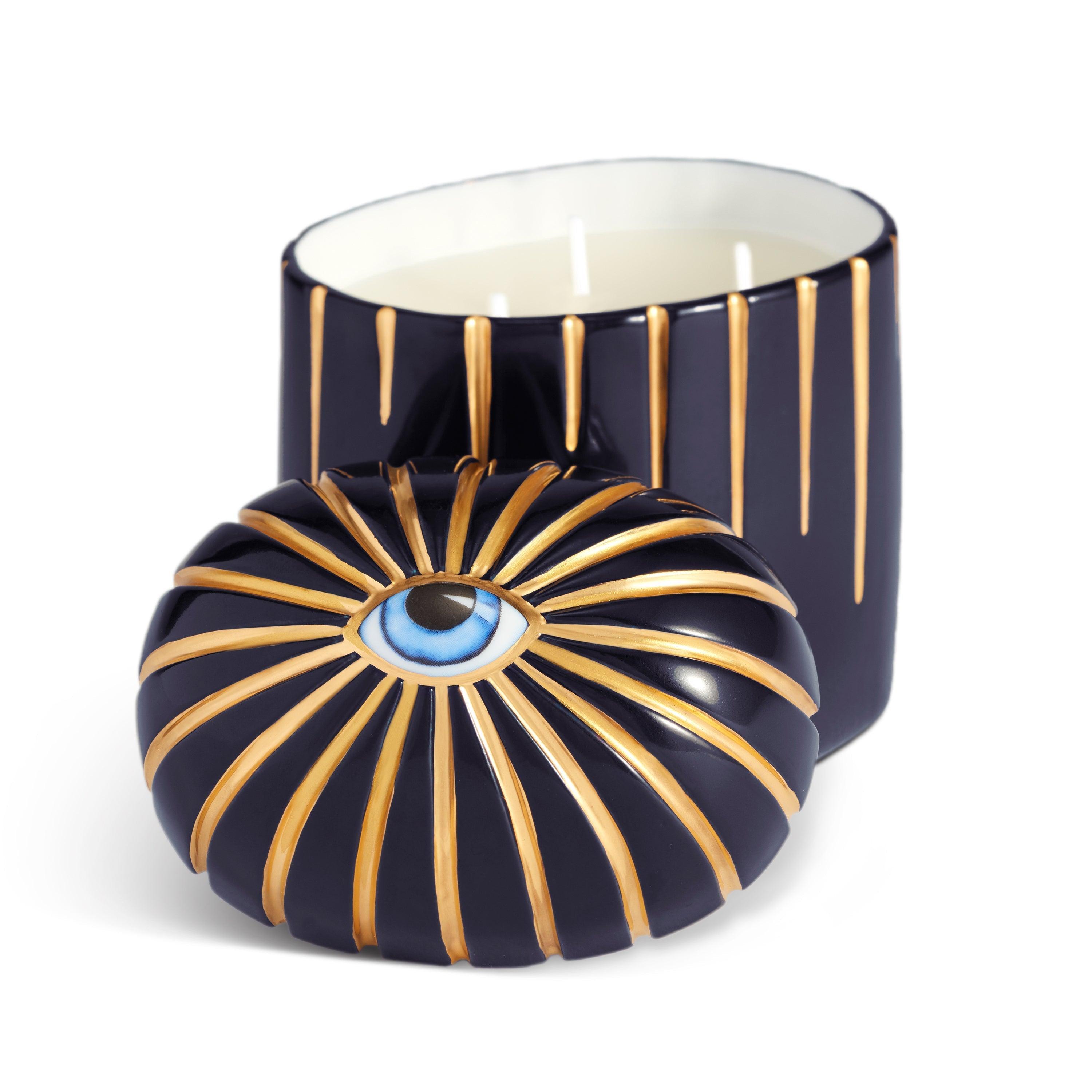 Premium 3-Wick Scented Candle in Bleu - Long Lasting Aromatherapy for Home, Spa & Romantic Ambiance