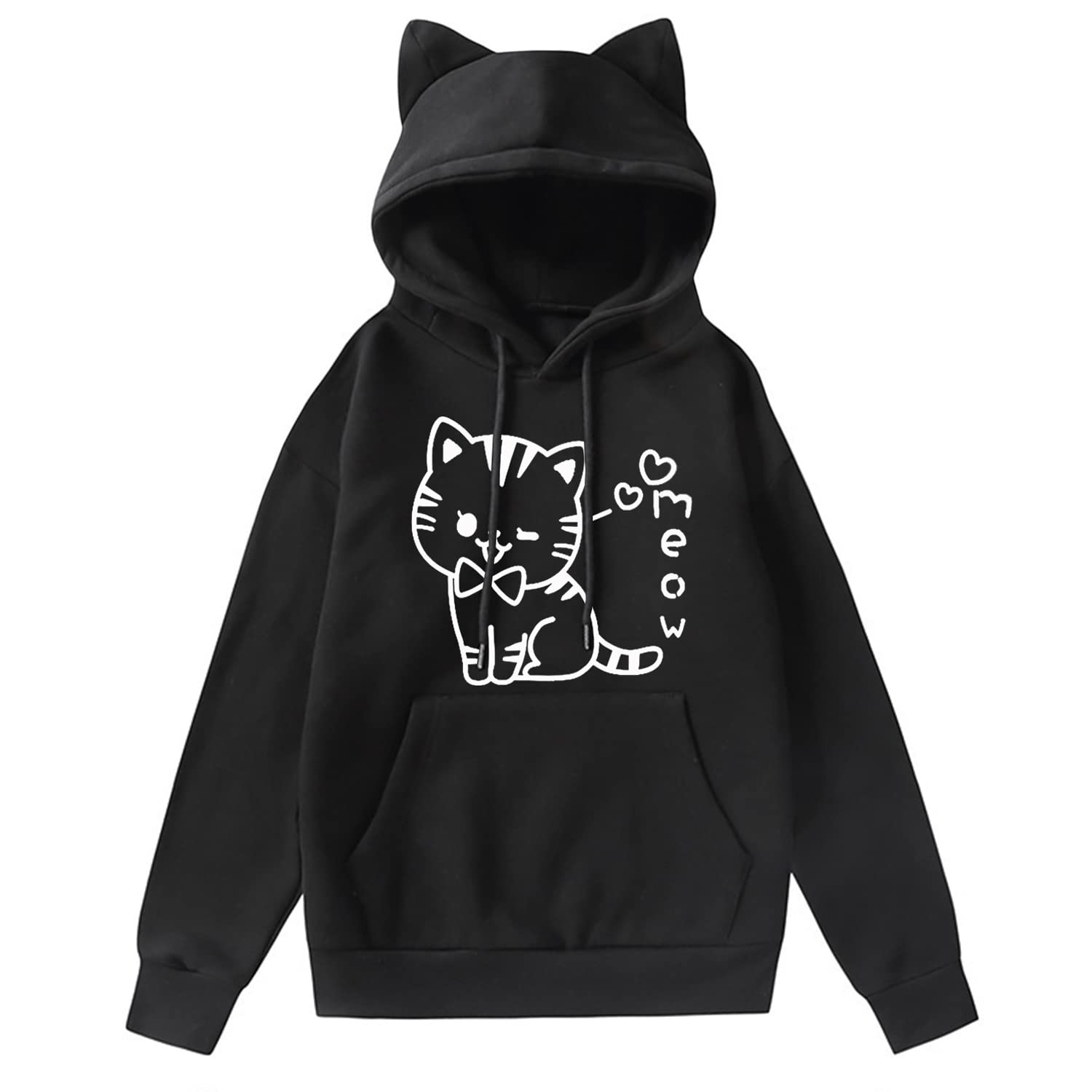 Stylish Cat Hoodies for Women & Teen Girls - Cute & Comfortable Pullover Sweatshirts for Casual Wear, Lounge & Outfits