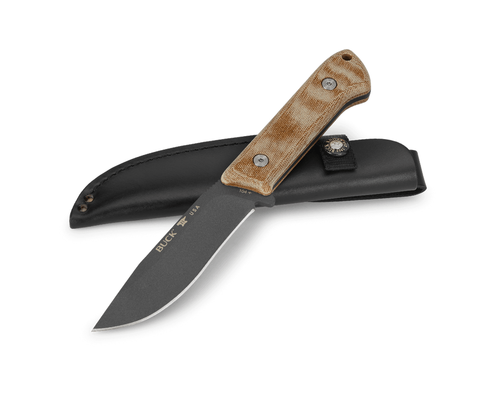 Buck Knives 104 Compadre Camp Knife - High-Quality Outdoor Survival Knife for Hunting, Camping & Bushcraft | Durable Fixed Blade with Sheath | Perfect for Hiking, Fishing & Wilderness Adventures