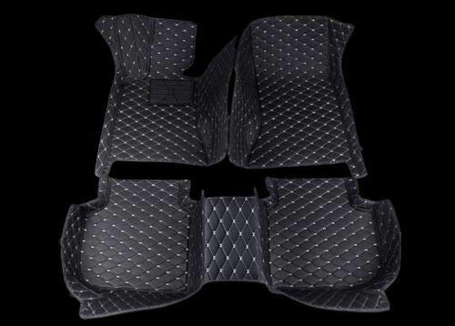 Premium Custom Luxury Car Floor Mats for Lincoln MKC 2013-2019 - All-Weather Protection & Comfort (Black/Beige) - Perfect for Daily Commutes, Road Trips & Family Adventures