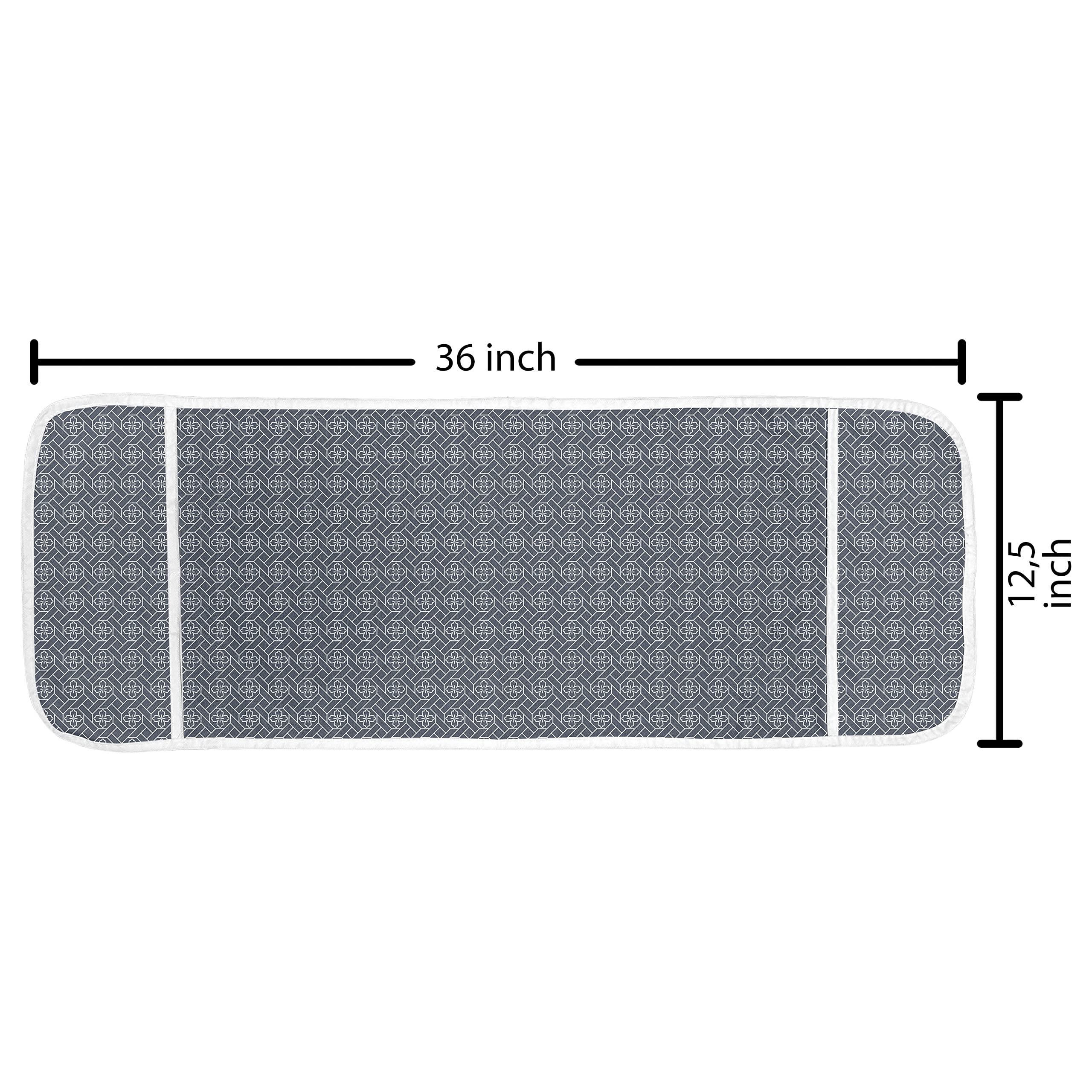 Ambesonne Japanese Microwave Oven Cover - Spring Floral Eastern Geometric Pattern, Waterproof Kitchen Organizer with Pockets, 36